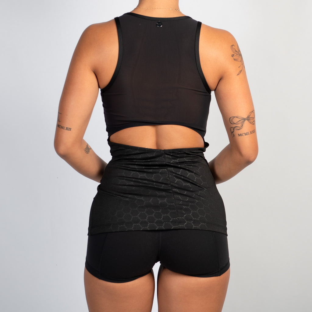 BLACK ACTIVE TANK TOP