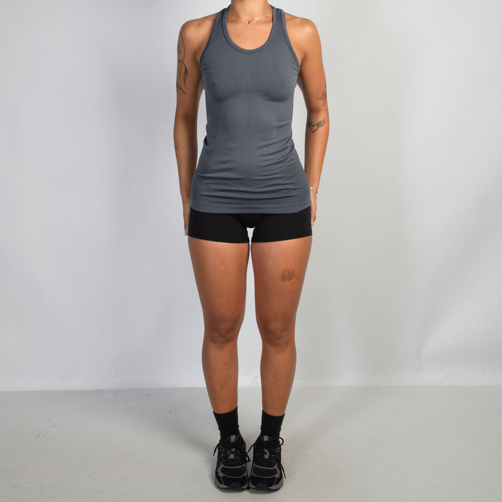 GREY SEAMLESS TANK TOP