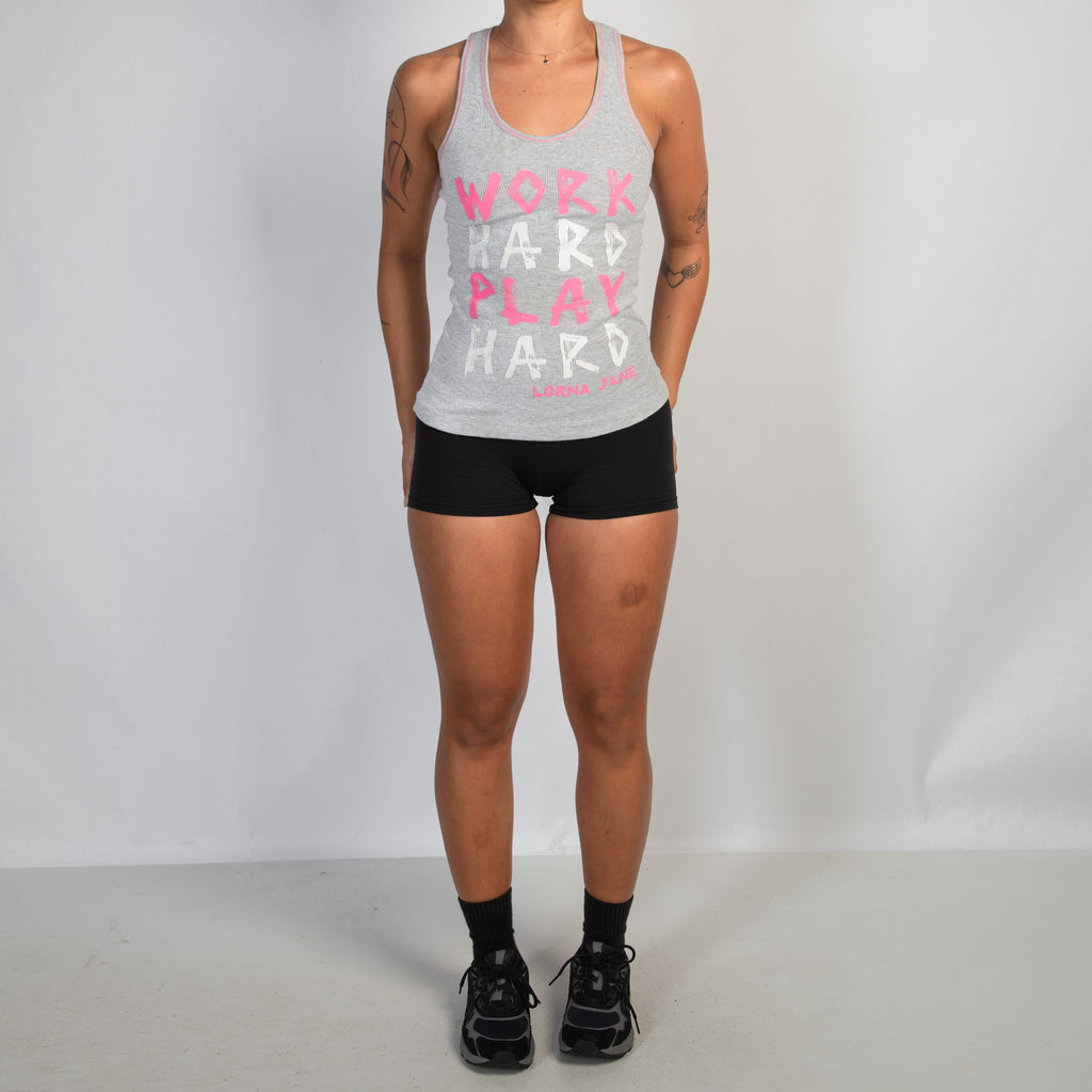 GREY COTTON TANK TOP