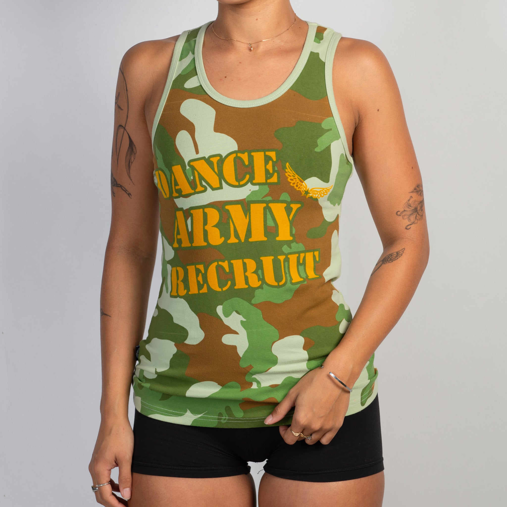 GRAPHIC CAMOUFLAGE TANK TOP