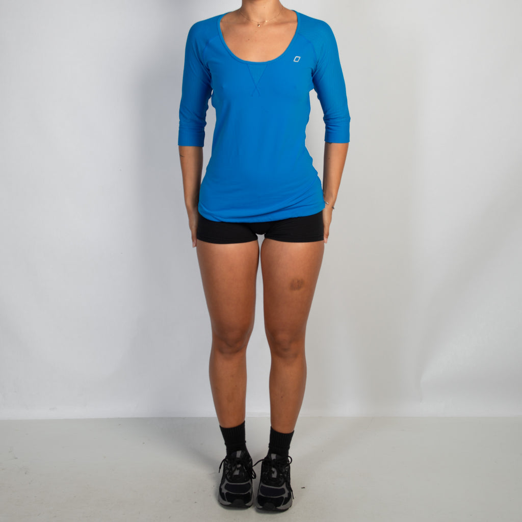 BLUE 3/4 SLEEVE TOP