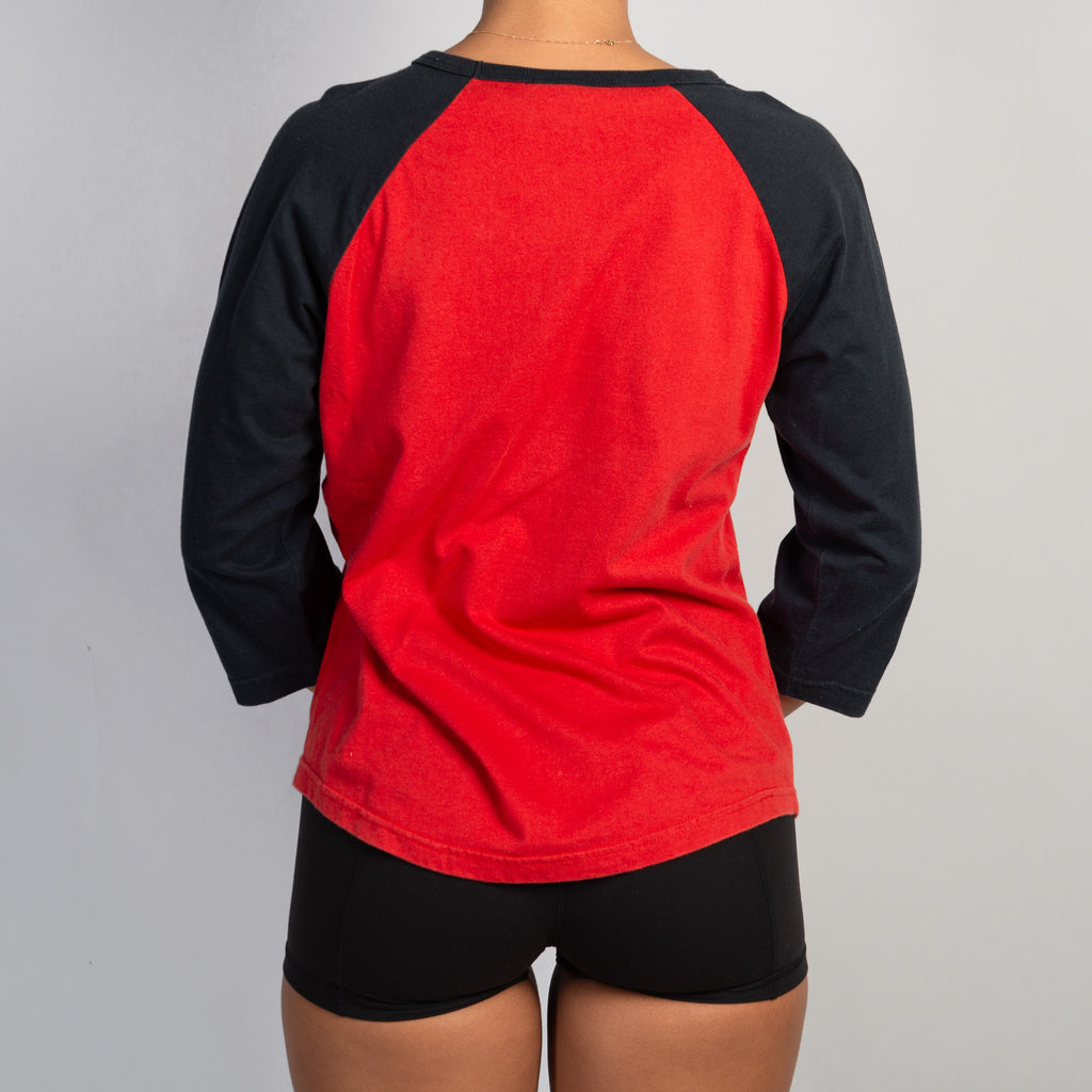RED RAGLAN TOP