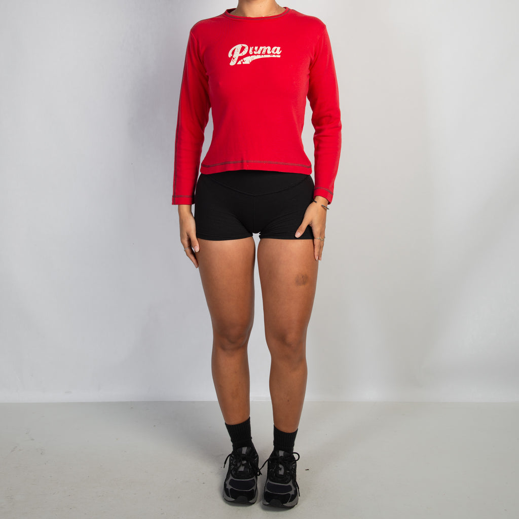RED LONG SLEEVE TOP