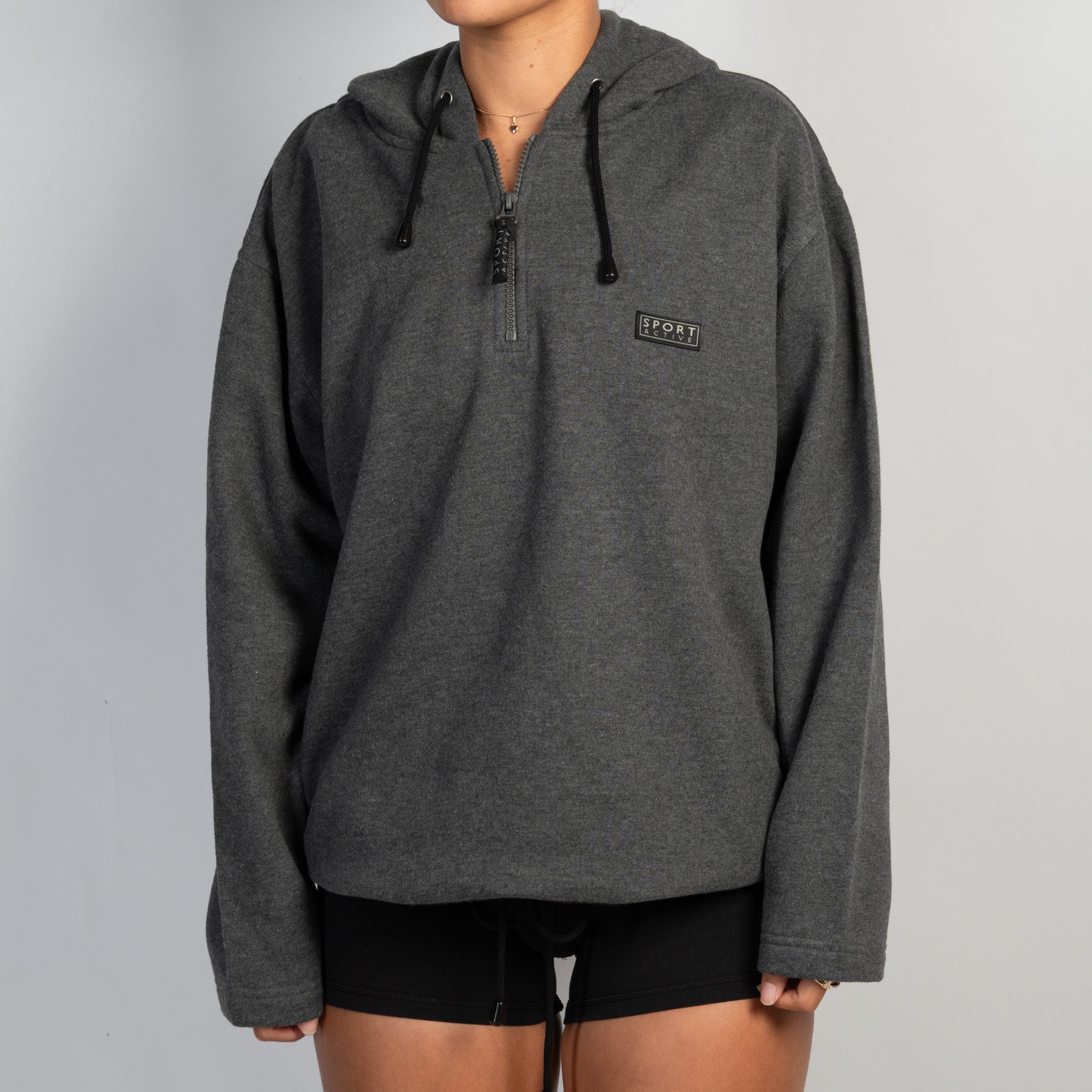 QUARTER ZIP FLEECE SWEATER