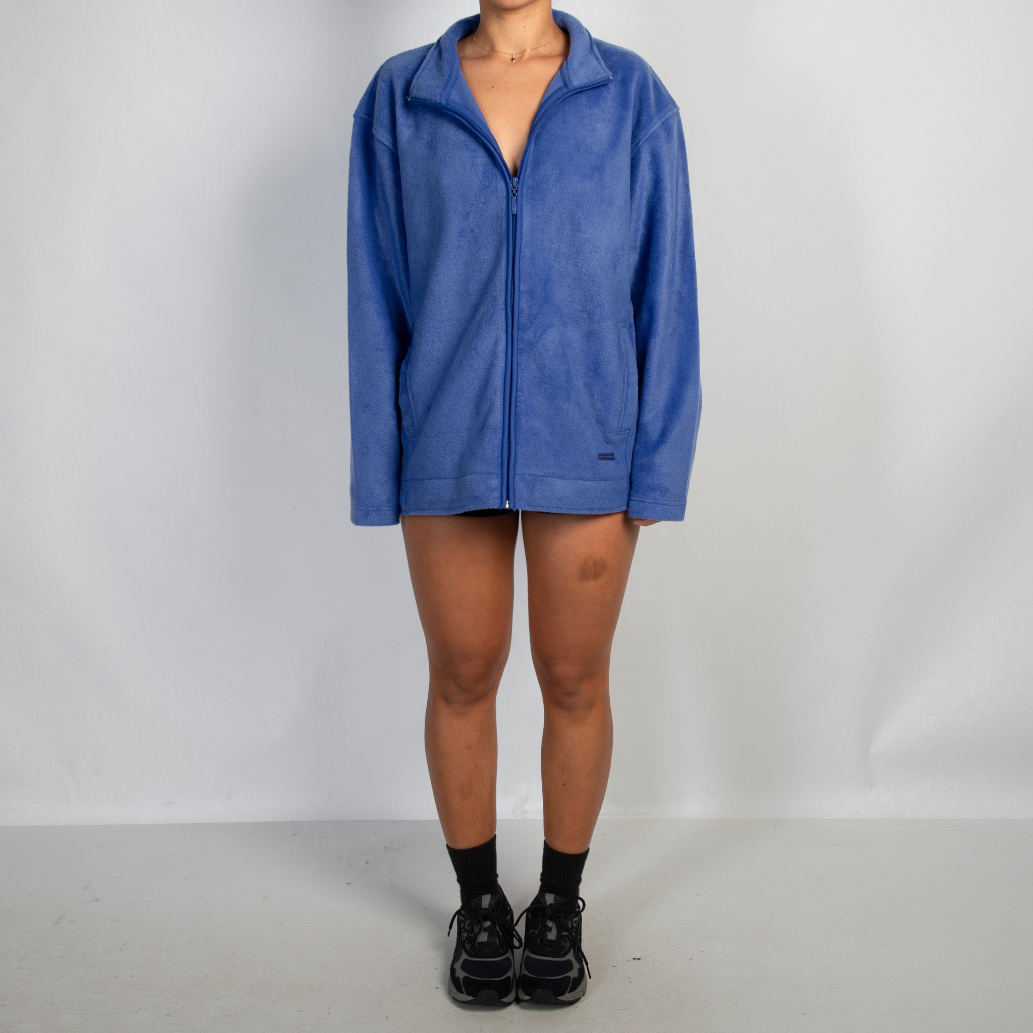 PURPLE FLEECE ZIP JACKET