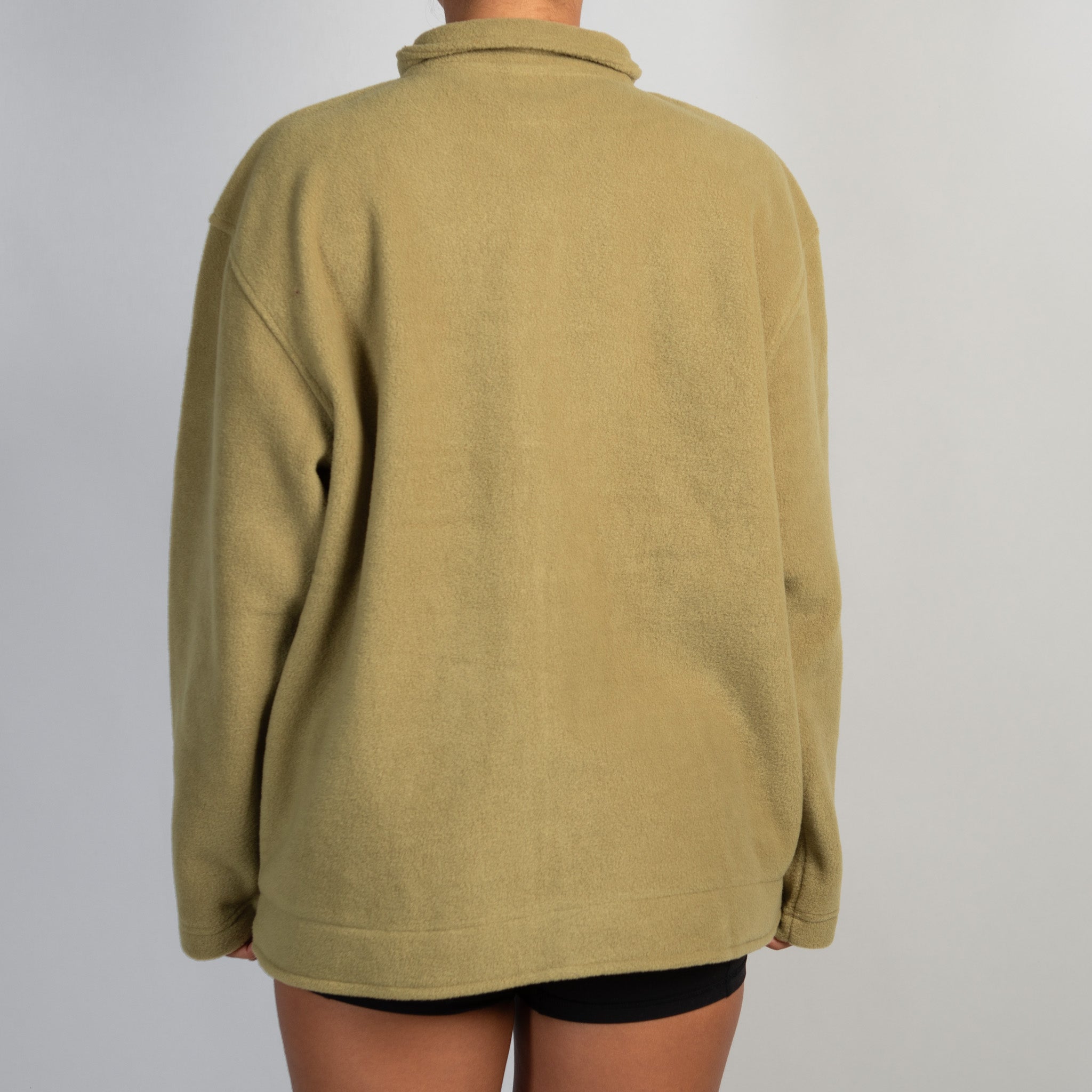GREEN FLEECE ZIP JACKET