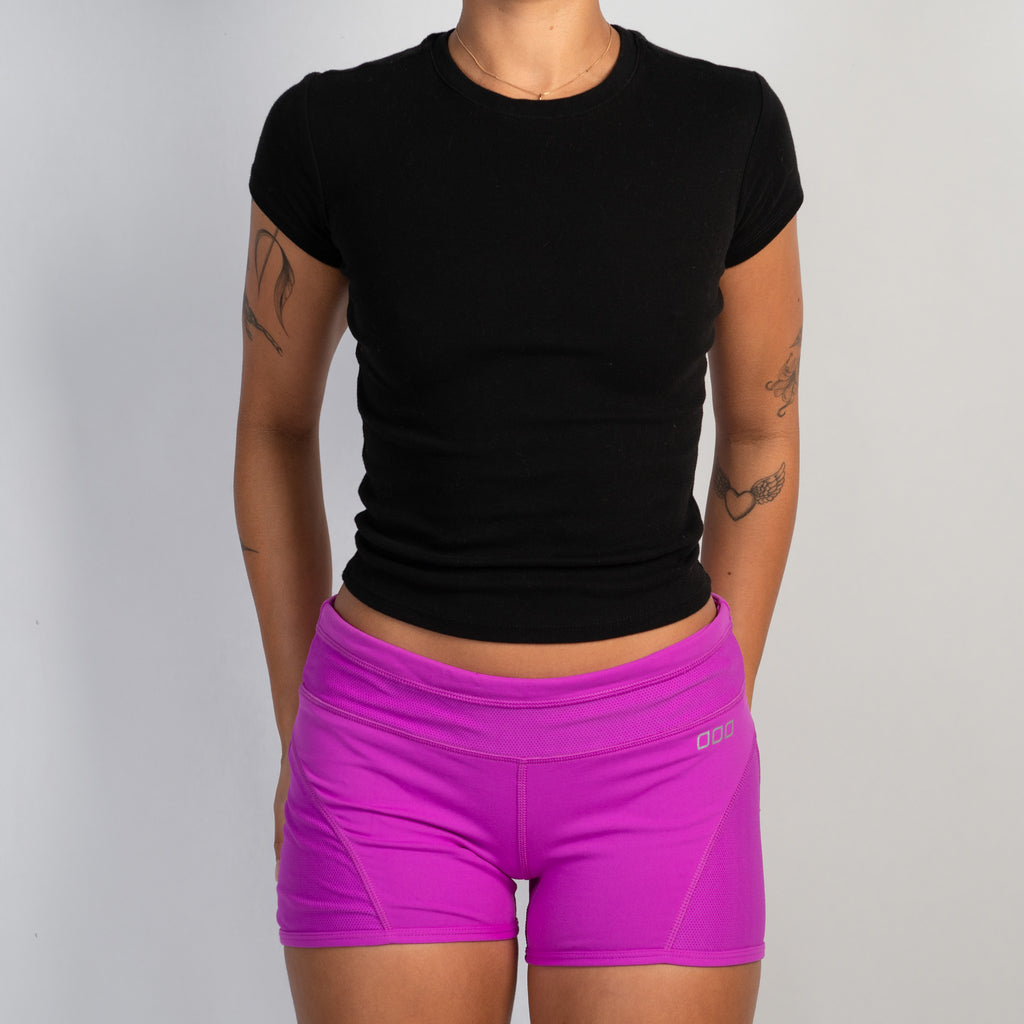 FUSCHIA BIKE SHORTS