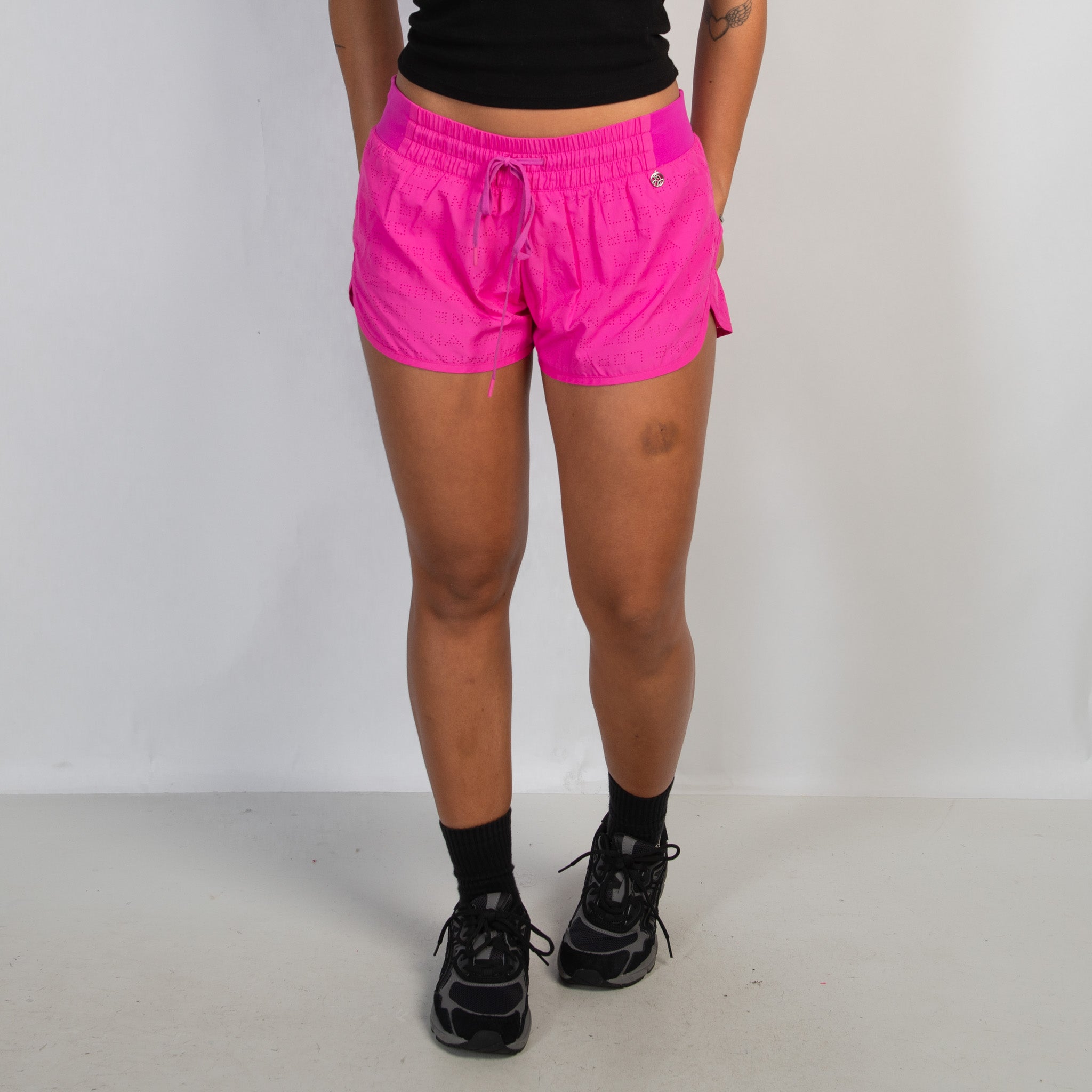 HOT PINK SPRAY SHORTS