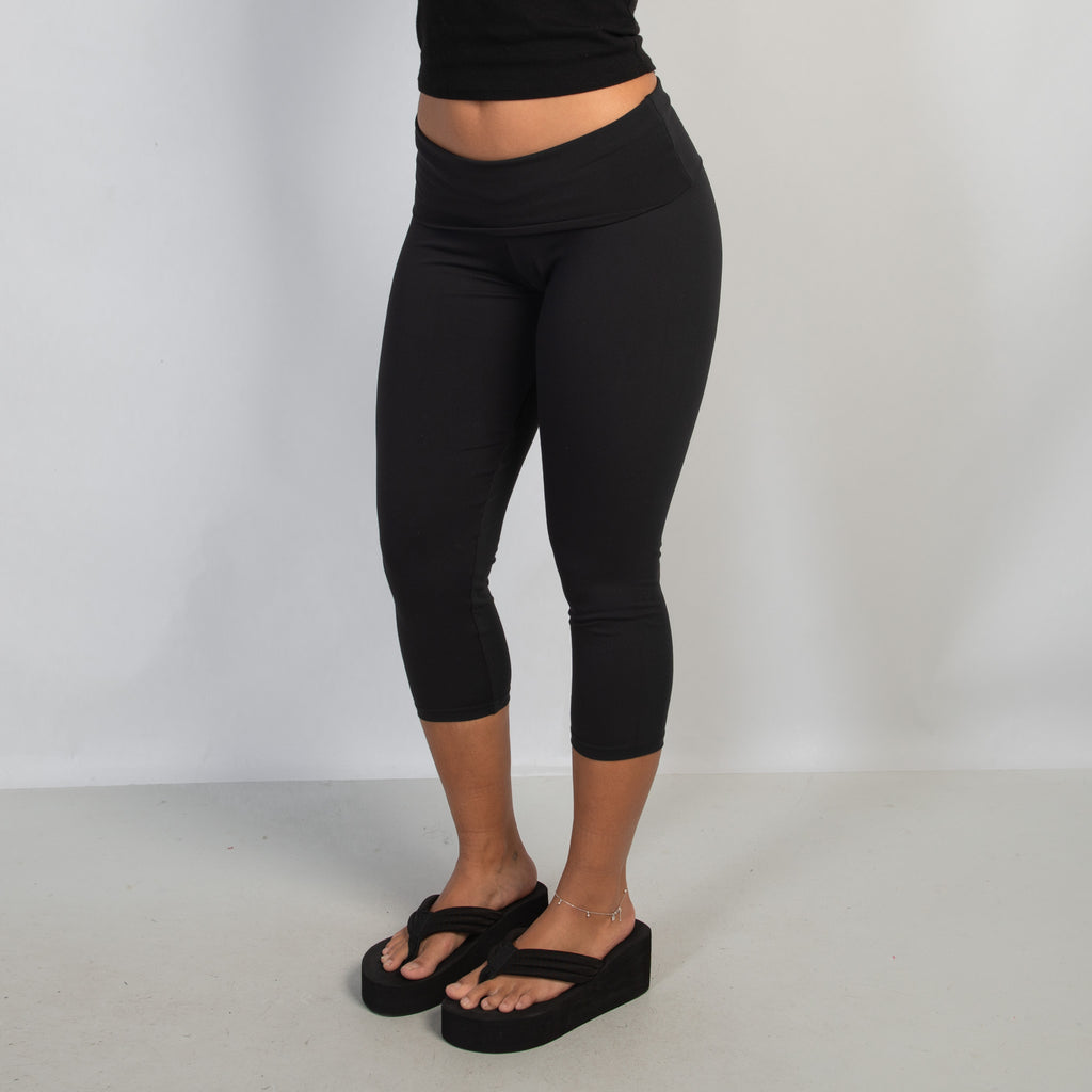 BLACK 3/4 TIGHTS
