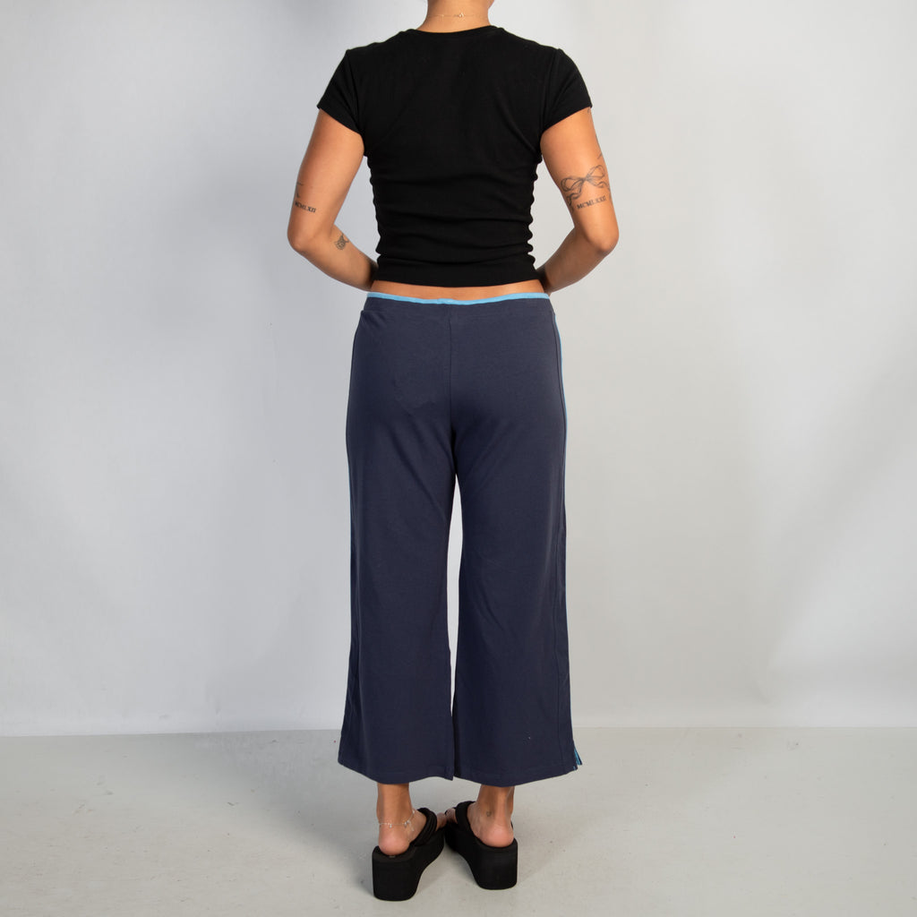NAVY CROP LOUNGE PANTS
