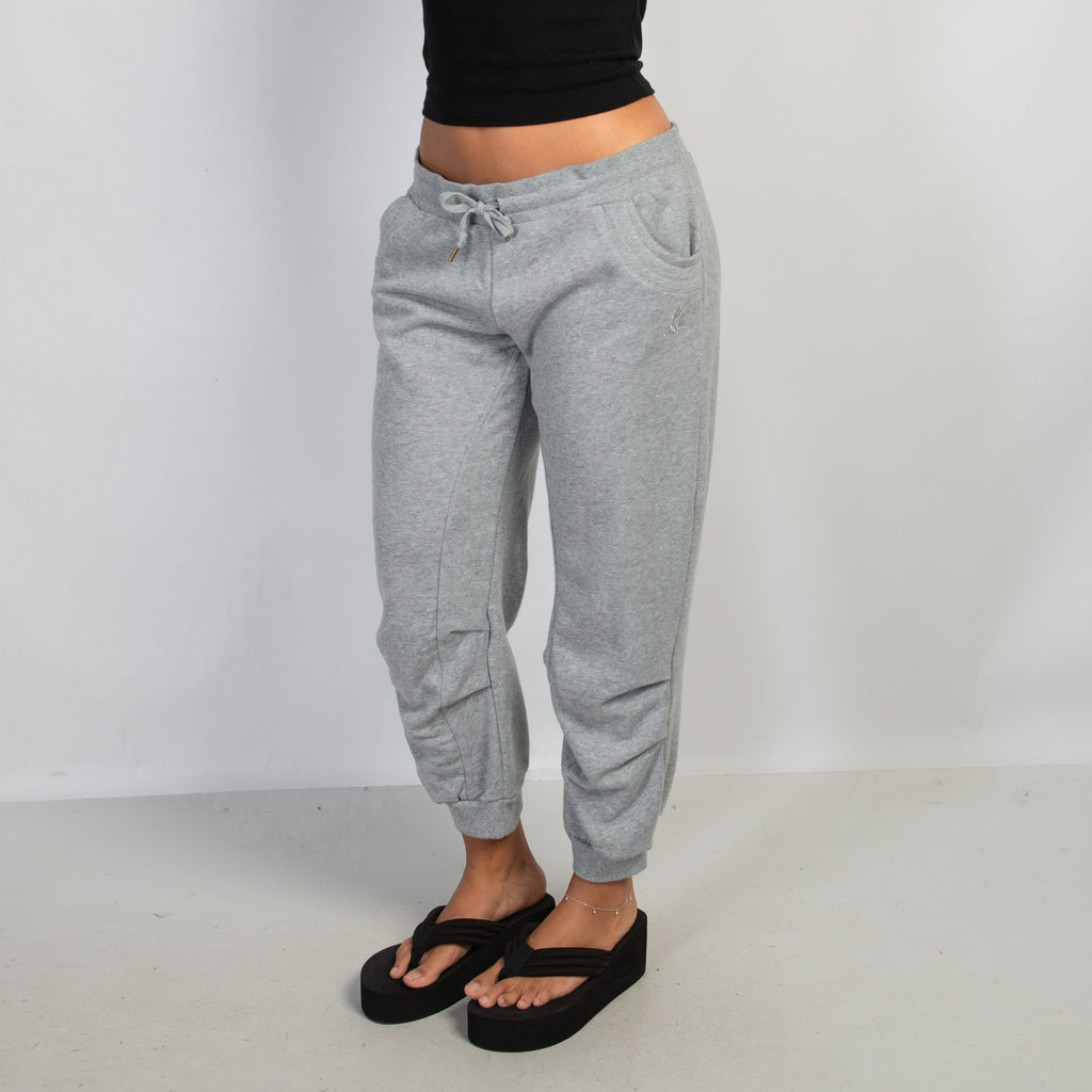 GREY CROP SWEATPANTS