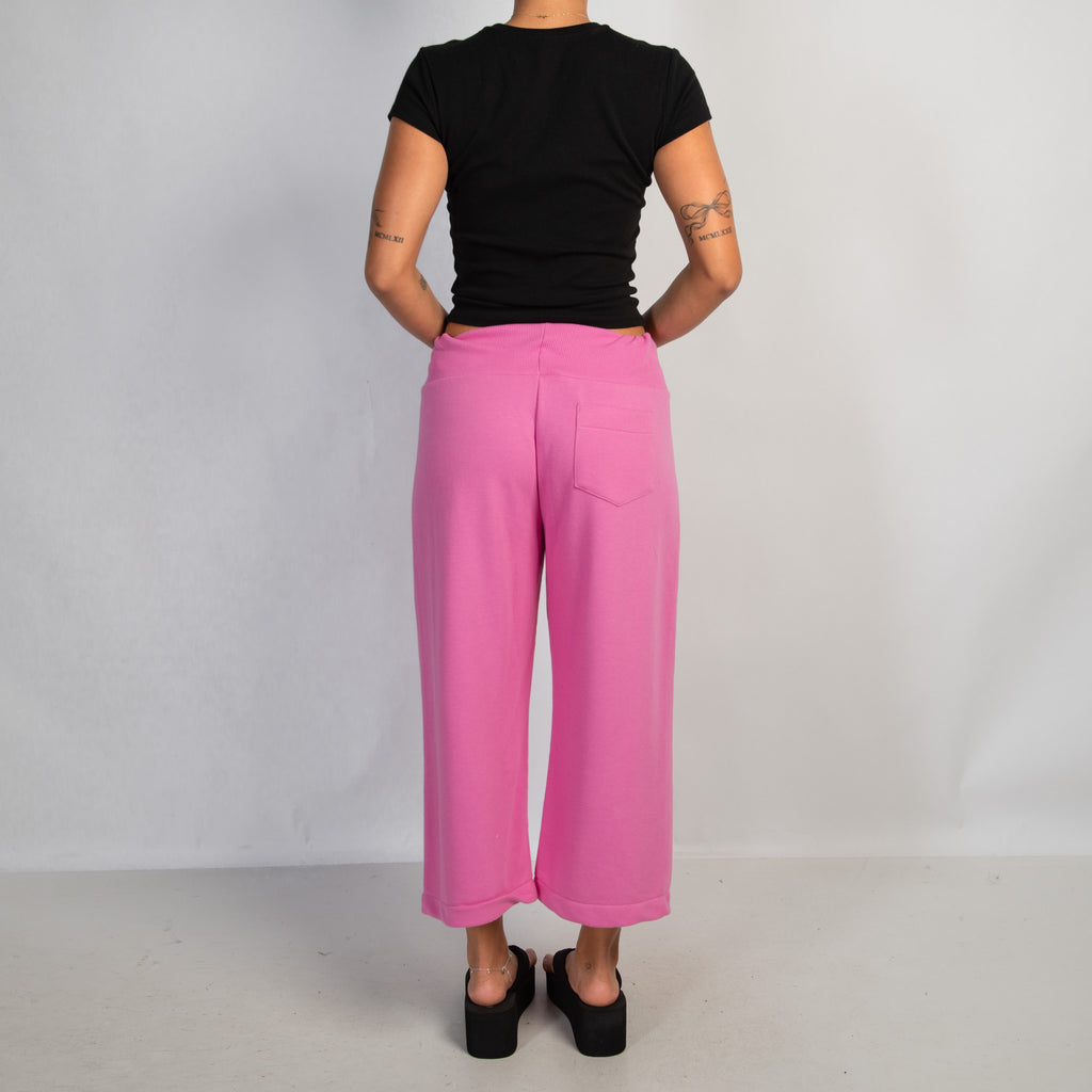 PINK CROP LOUNGE PANTS