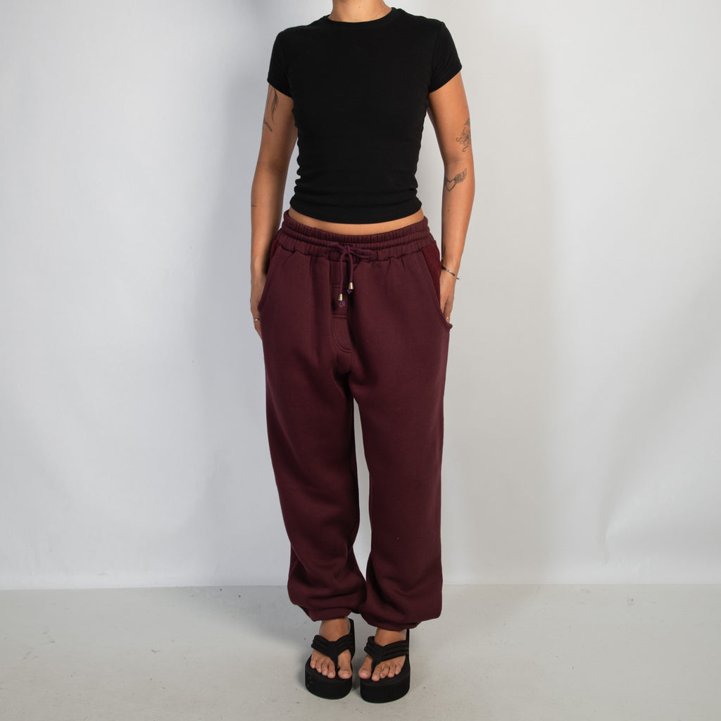 MAROON FLEECE SWEATPANTS