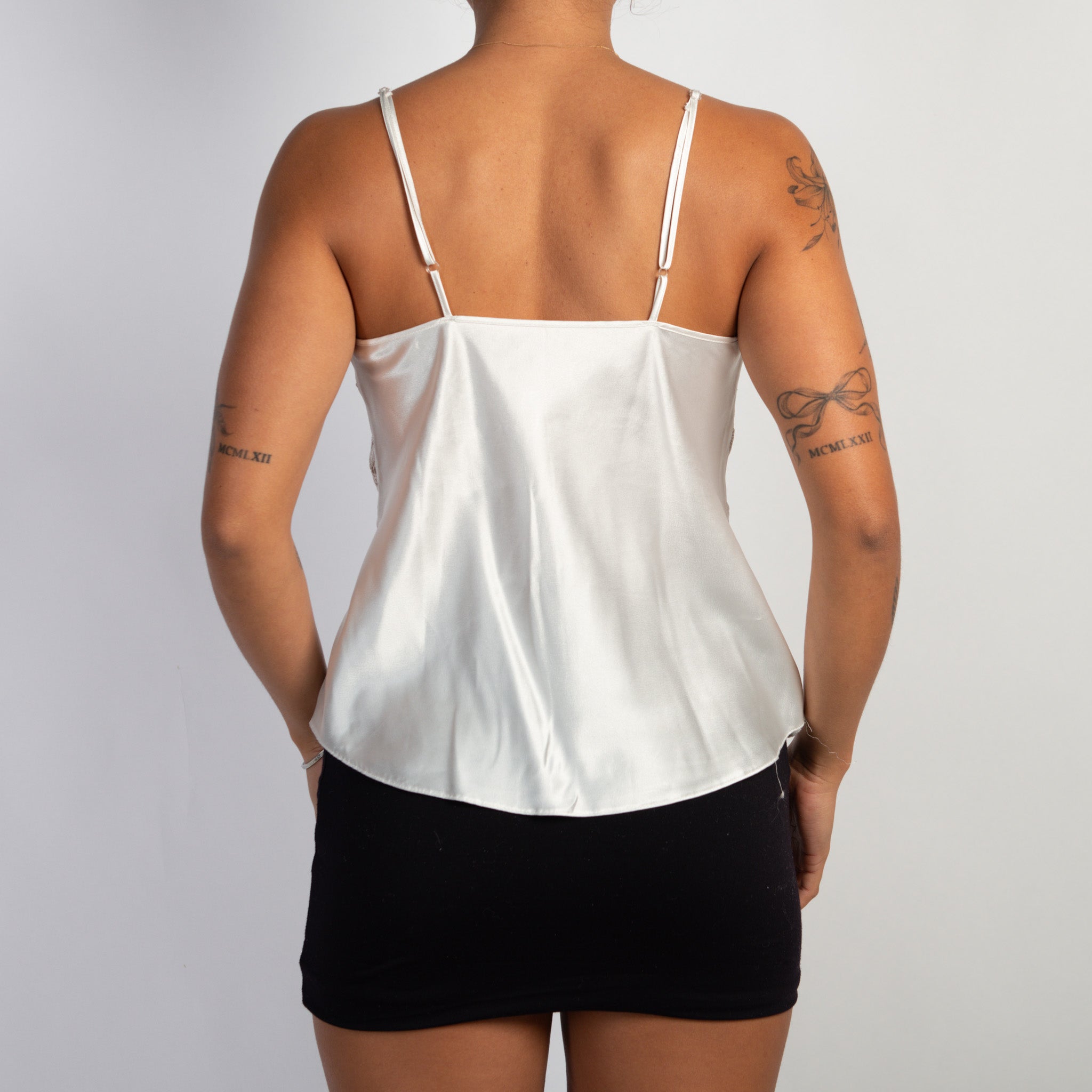 IVORY LACE PANEL CAMISOLE
