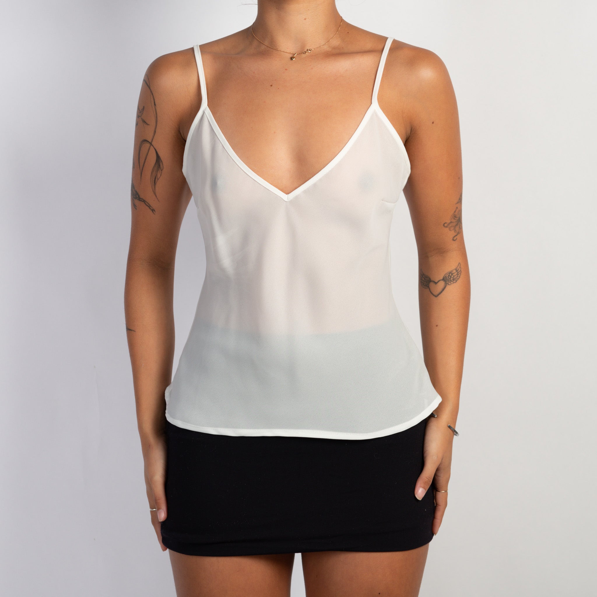 SHEER WHITE CAMISOLE