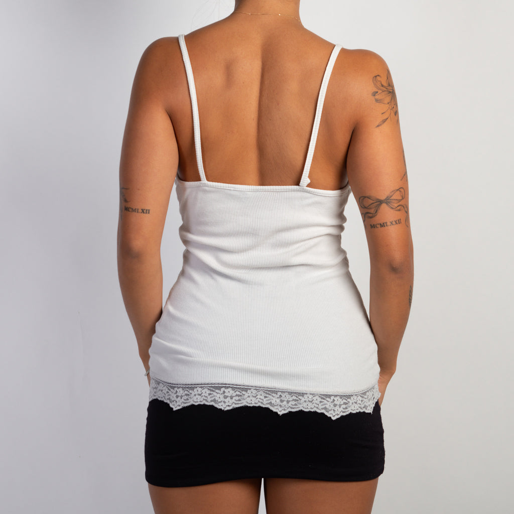 OFF WHITE RIB CAMISOLE