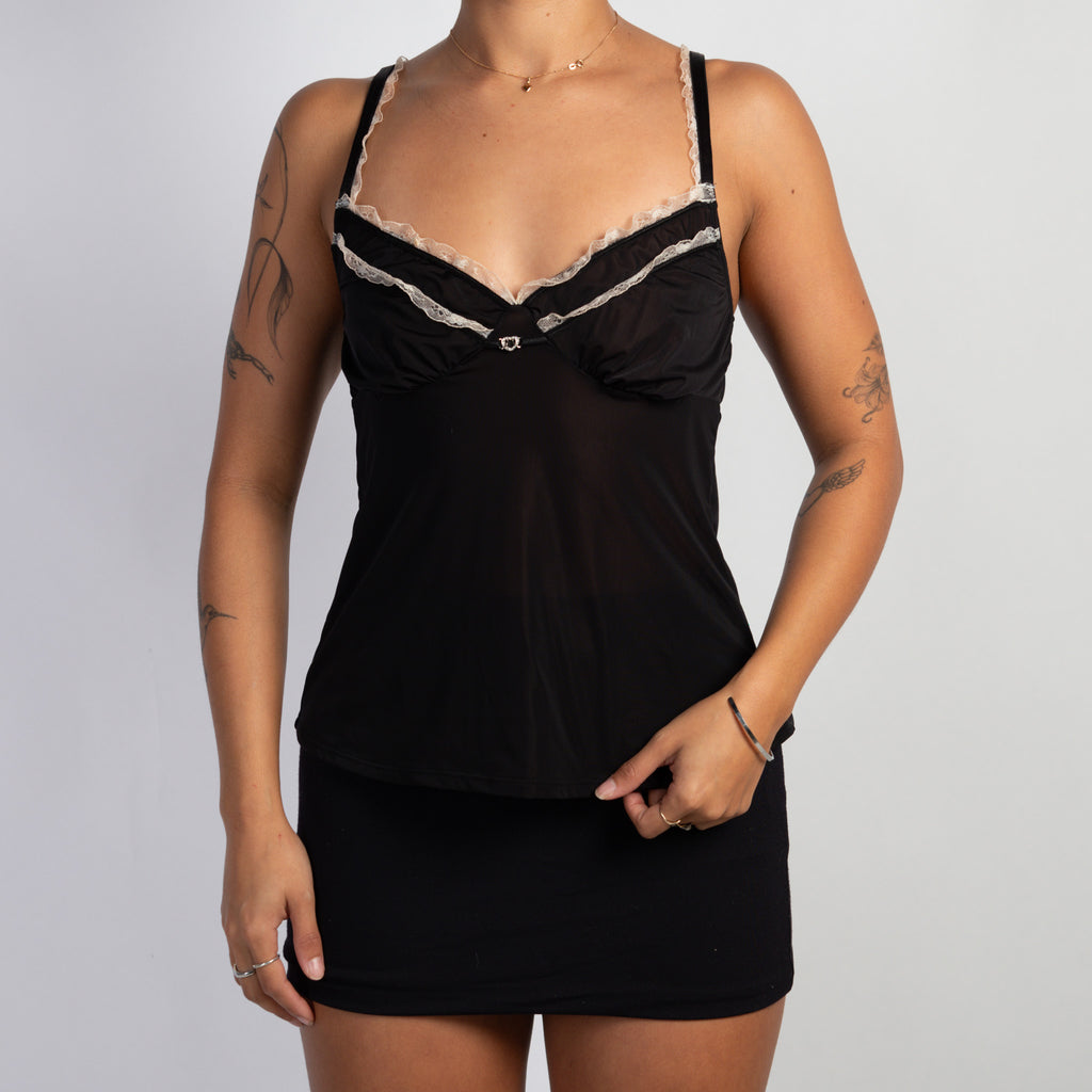 SLINKY LACE TRIM CAMISOLE