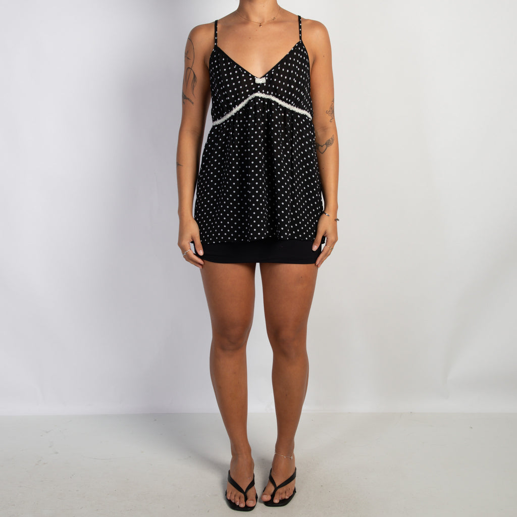 POLKA DOT BABYDOLL CAMISOLE