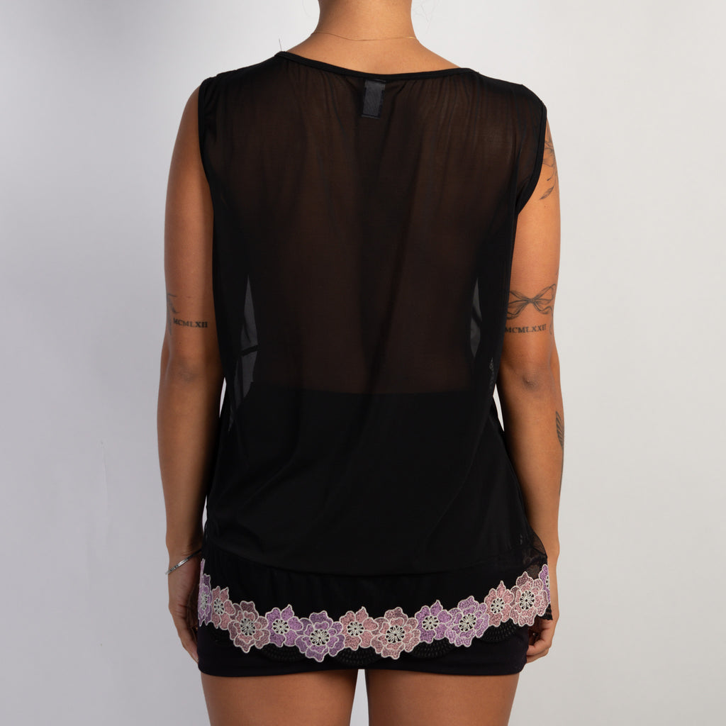 SHEER MESH CAMISOLE
