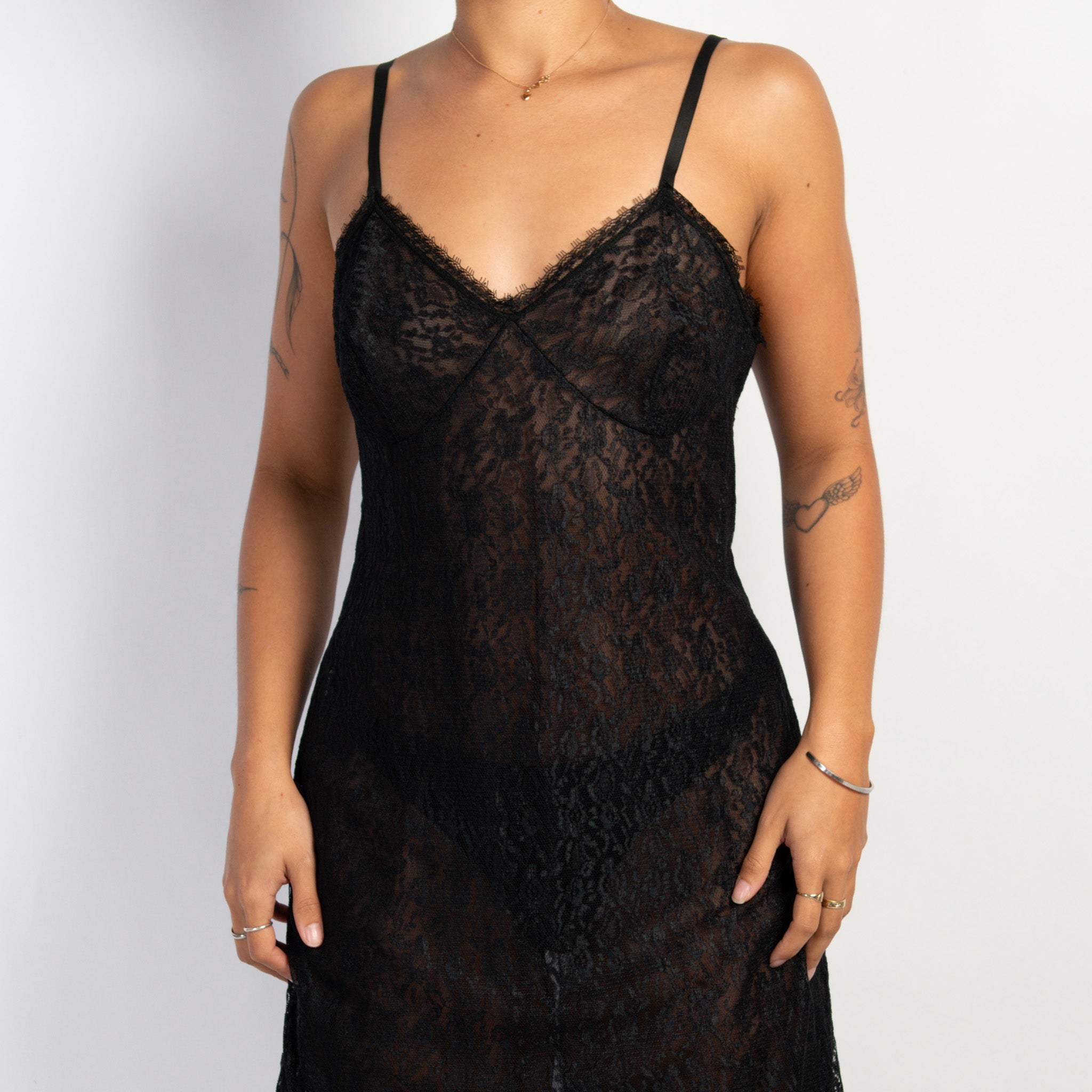BLACK LACE DRESS