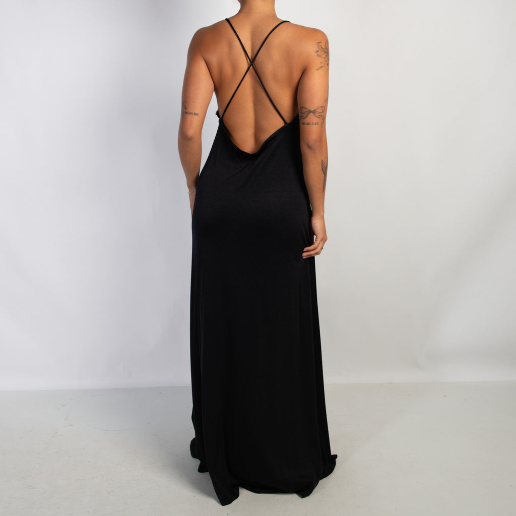 BLACK MAXI NIGHTGOWN