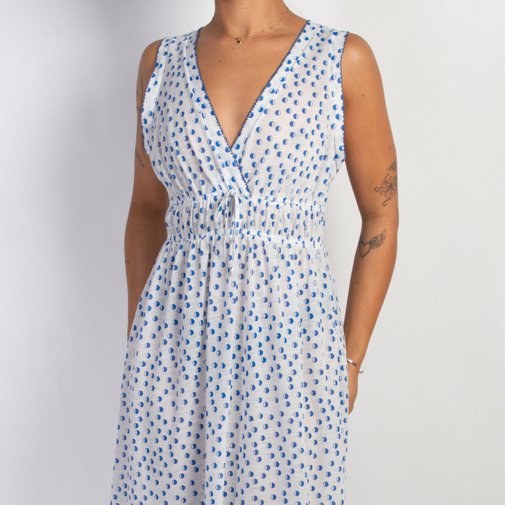 BLUE PATTERN NIGHTGOWN