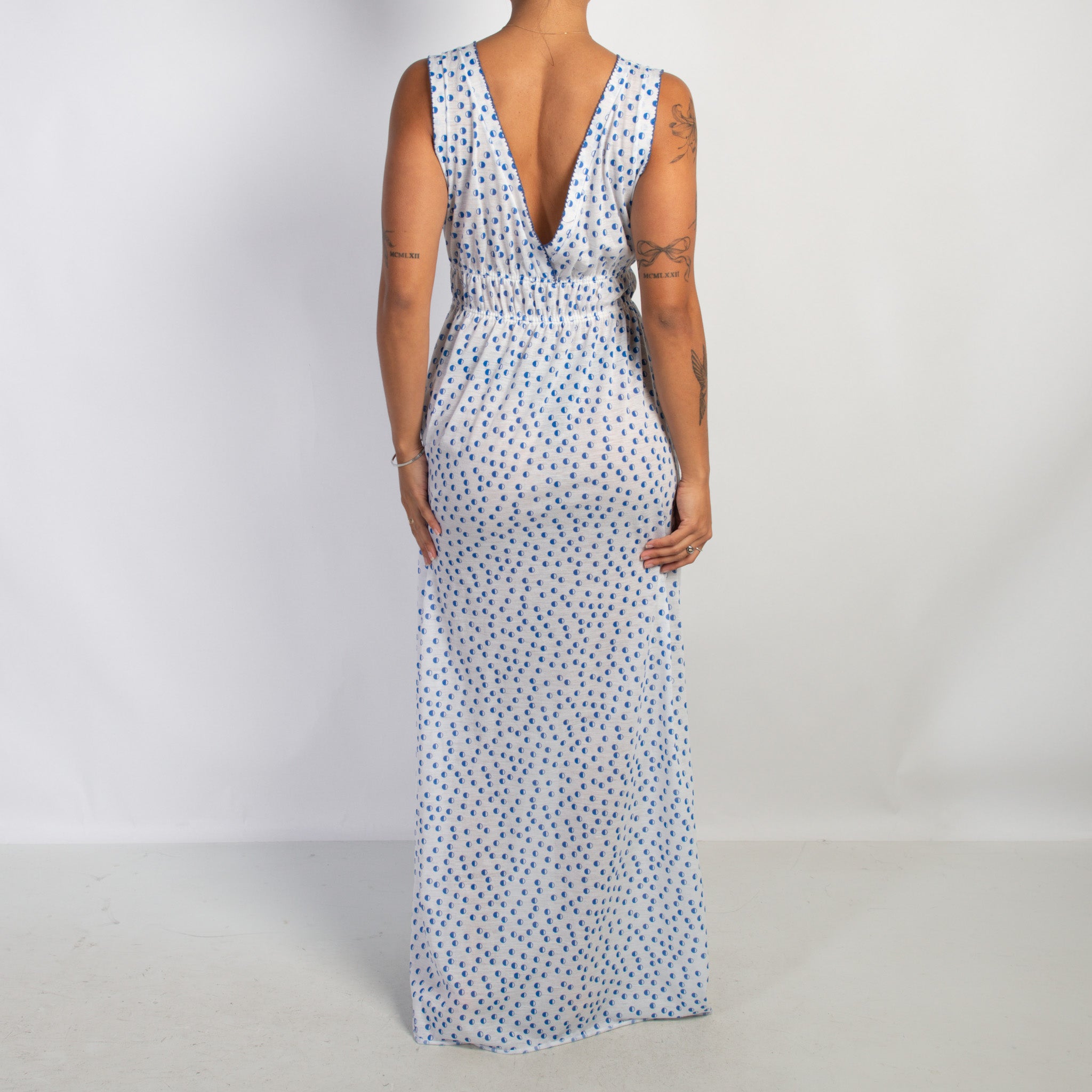 BLUE PATTERN NIGHTGOWN
