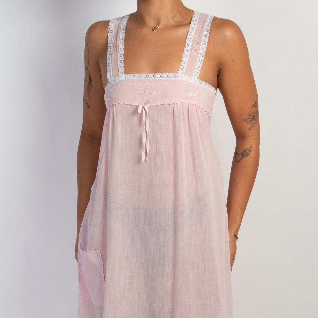 PINK MAXI NIGHTGOWN
