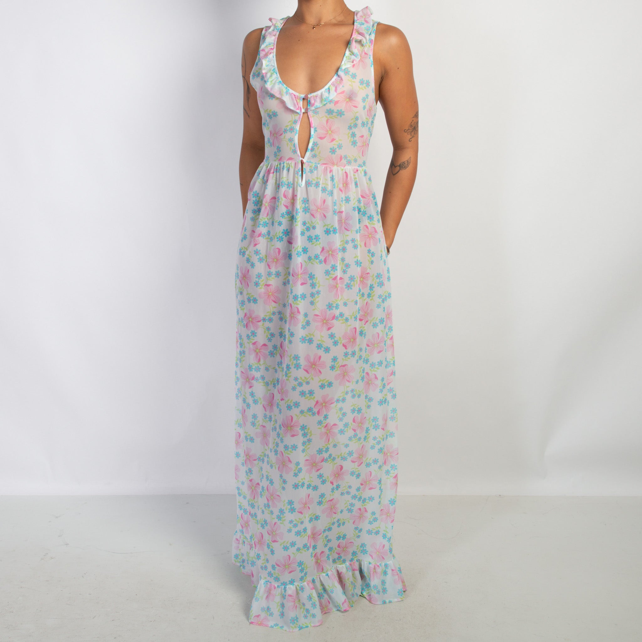 FLORAL MAXI NIGHTGOWN