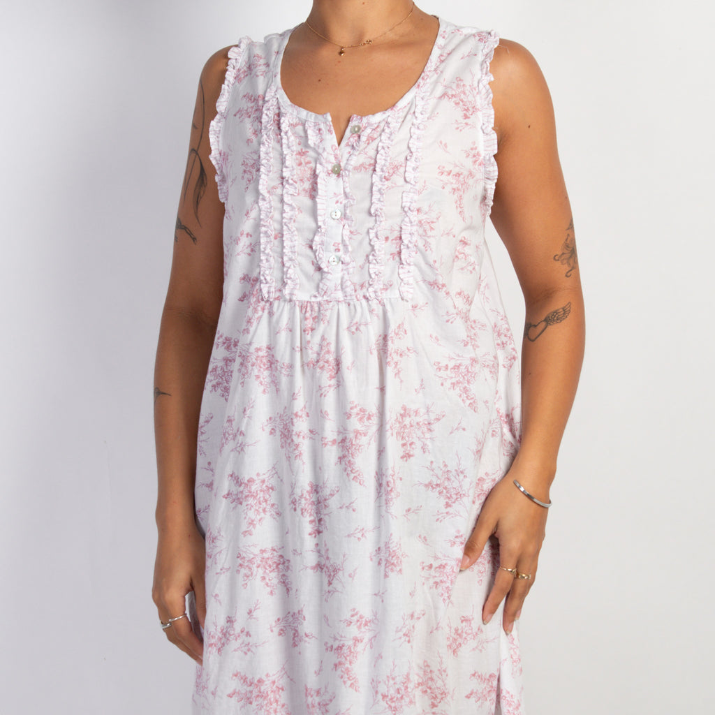 PINK FLORAL NIGHTGOWN