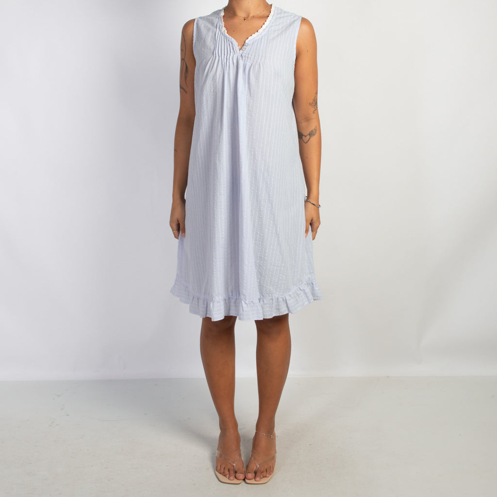 BLUE CHECK NIGHTGOWN