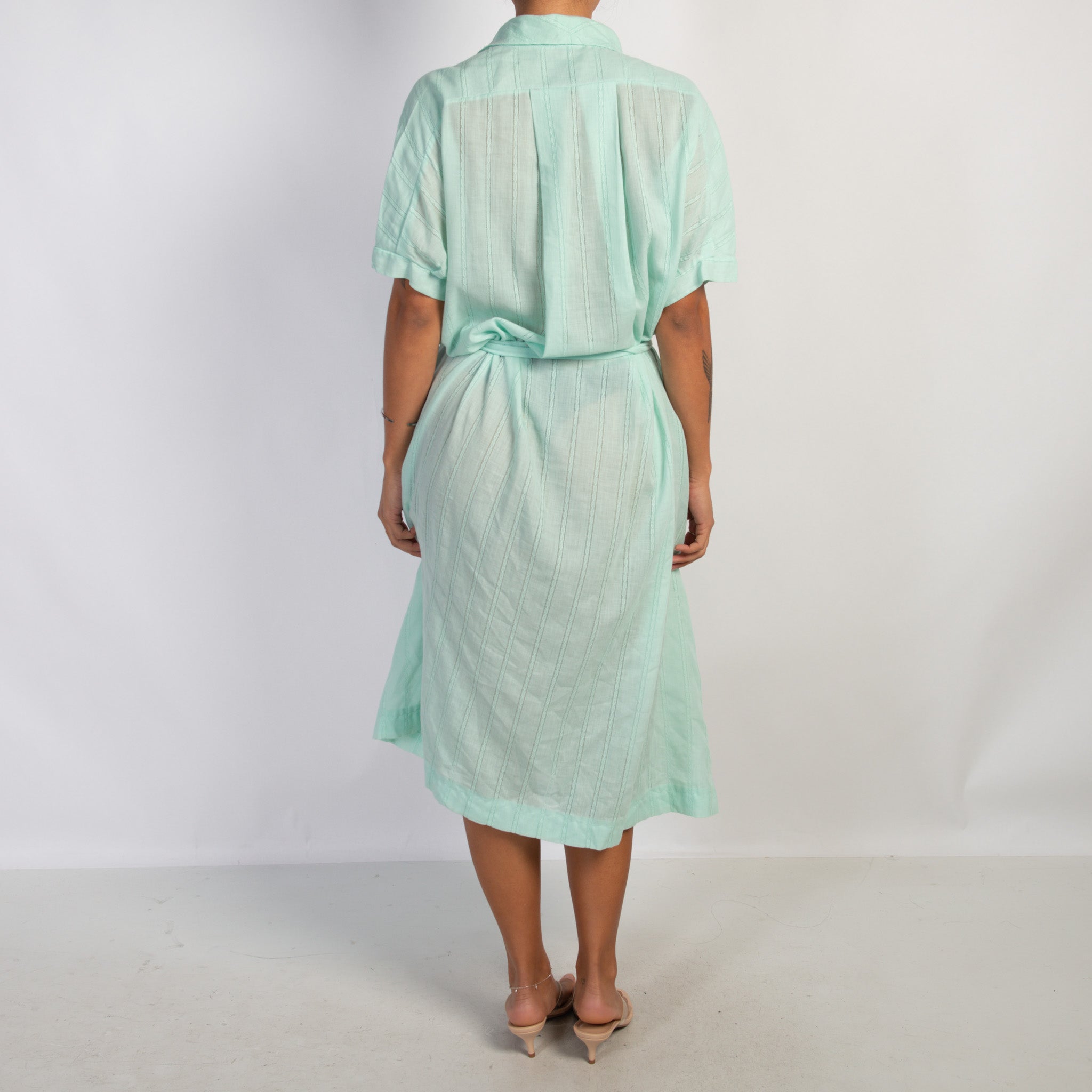 GREEN STRIPE ROBE