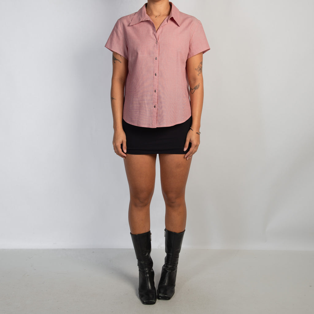 COTTON SHORT SLEEVE BLOUSE