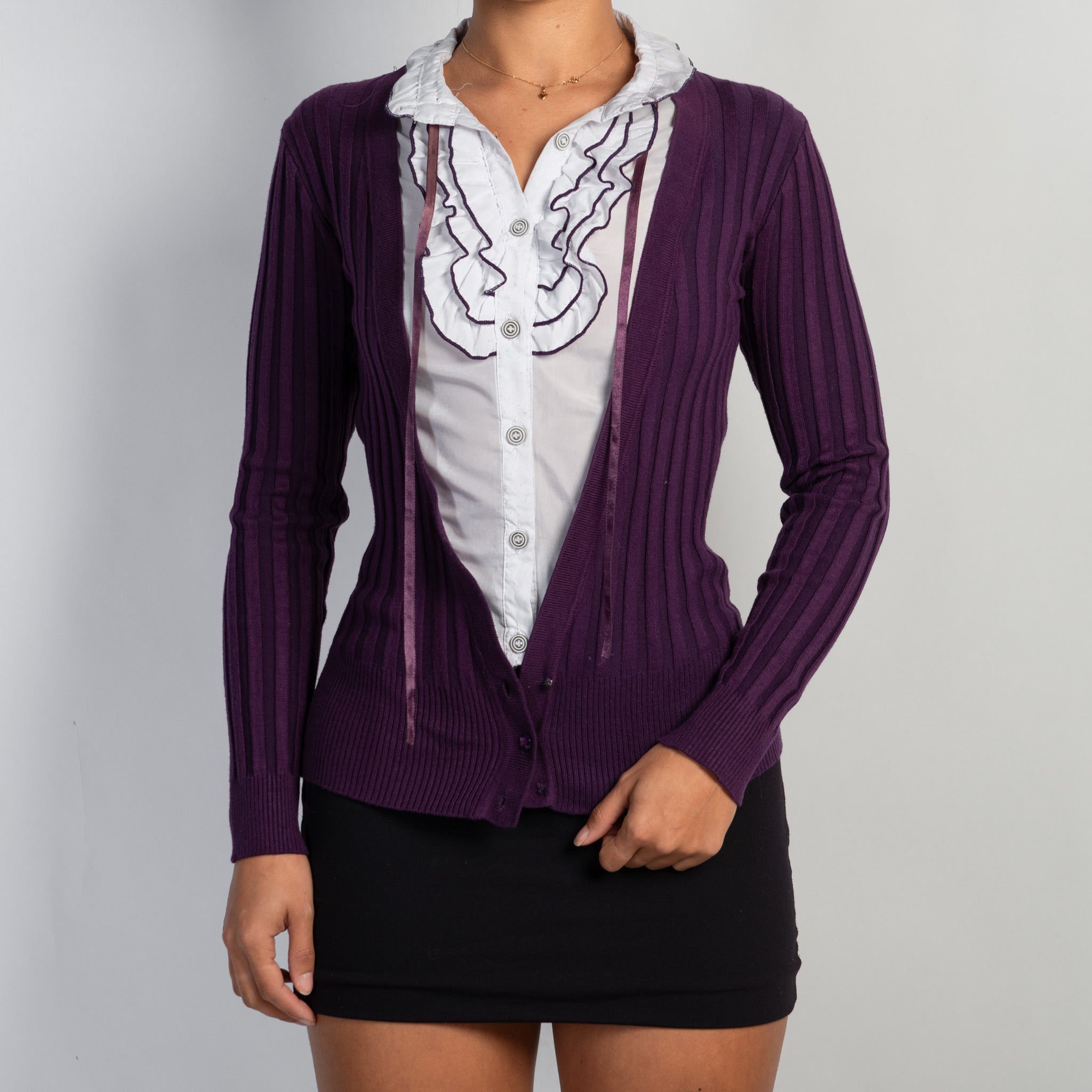 FAUX LAYERED BLOUSE