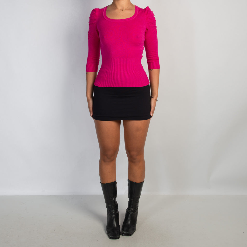 HOT PINK 1/2 SLEEVE TOP