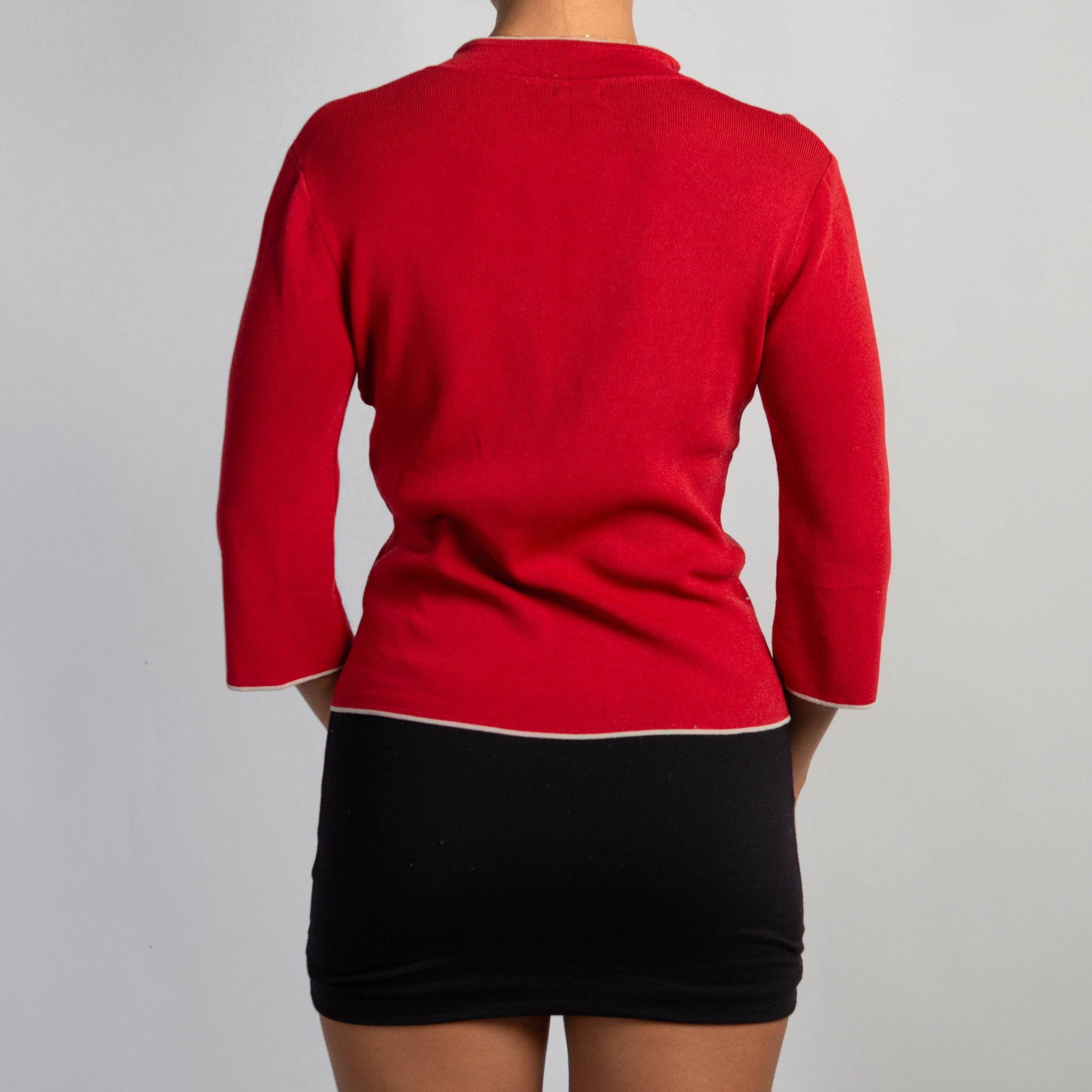 RED FROG CLOSURE CARDIGAN