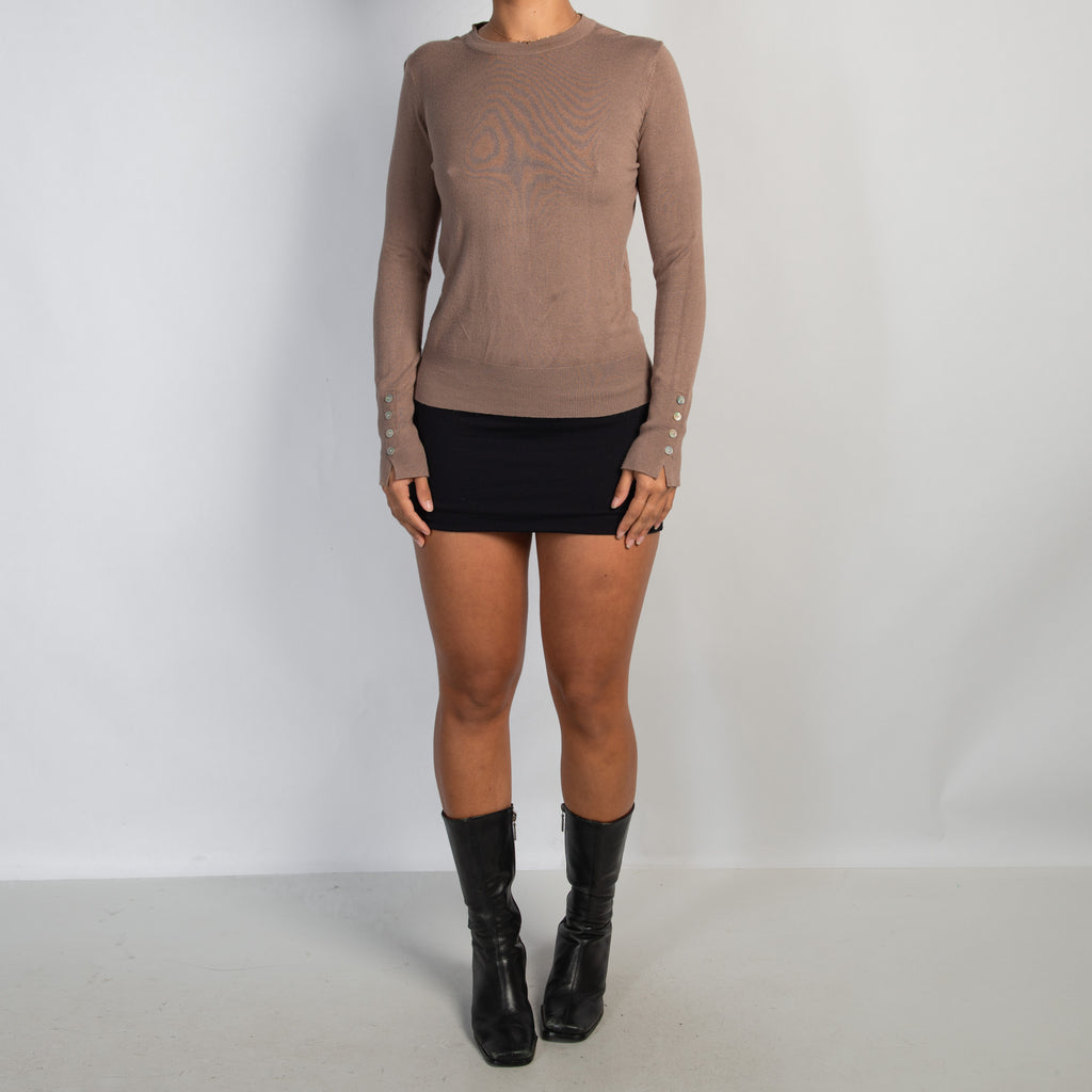 KNIT LONG SLEEVE TOP