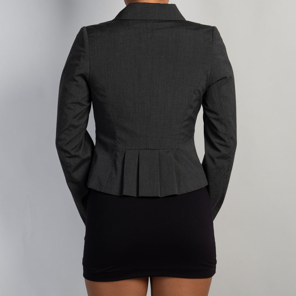 CHARCOAL FITTED BLAZER