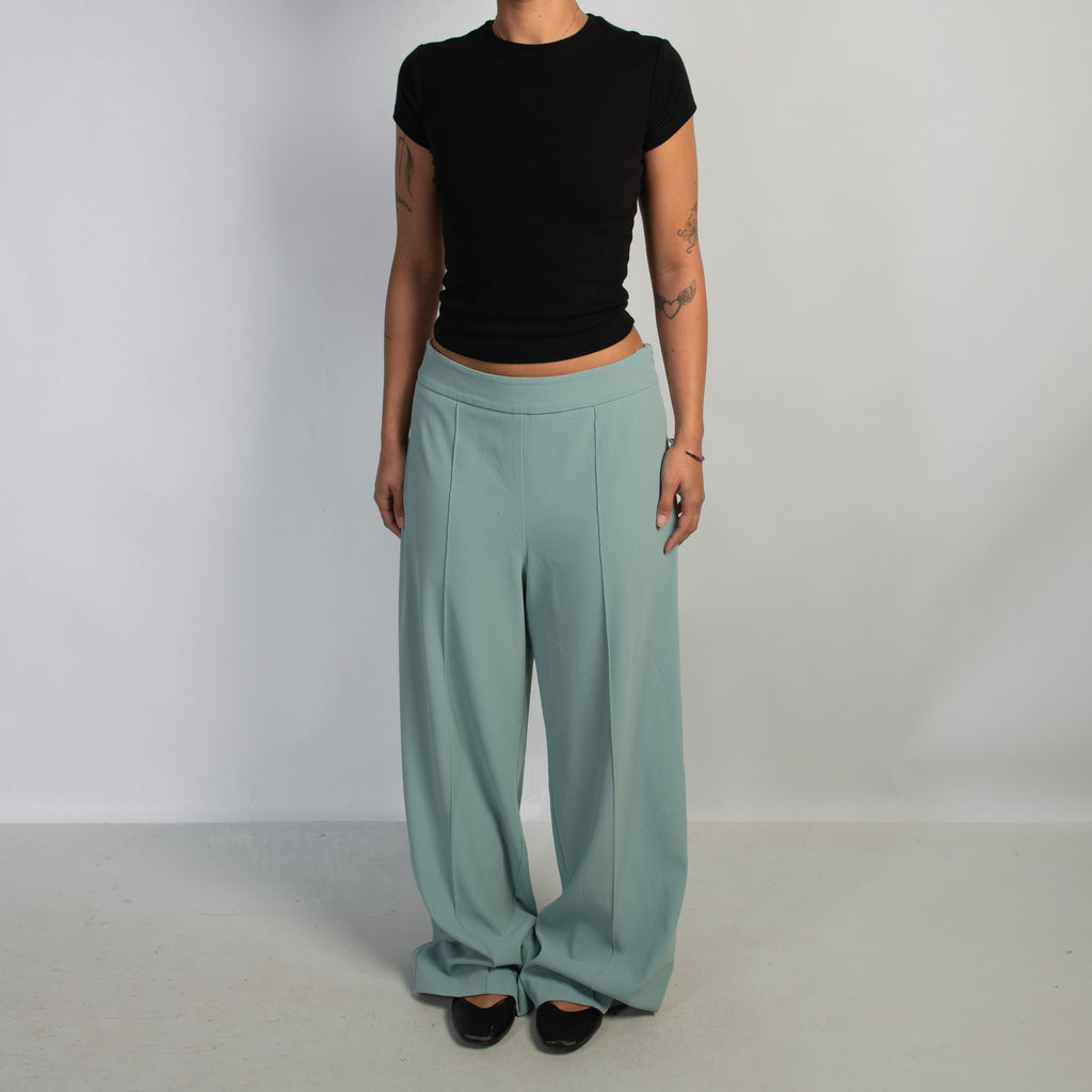 SEAFOAM WIDE LEG TROUSERS