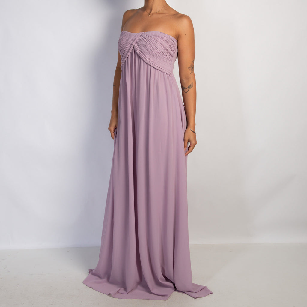LILAC STRAPLESS GOWN