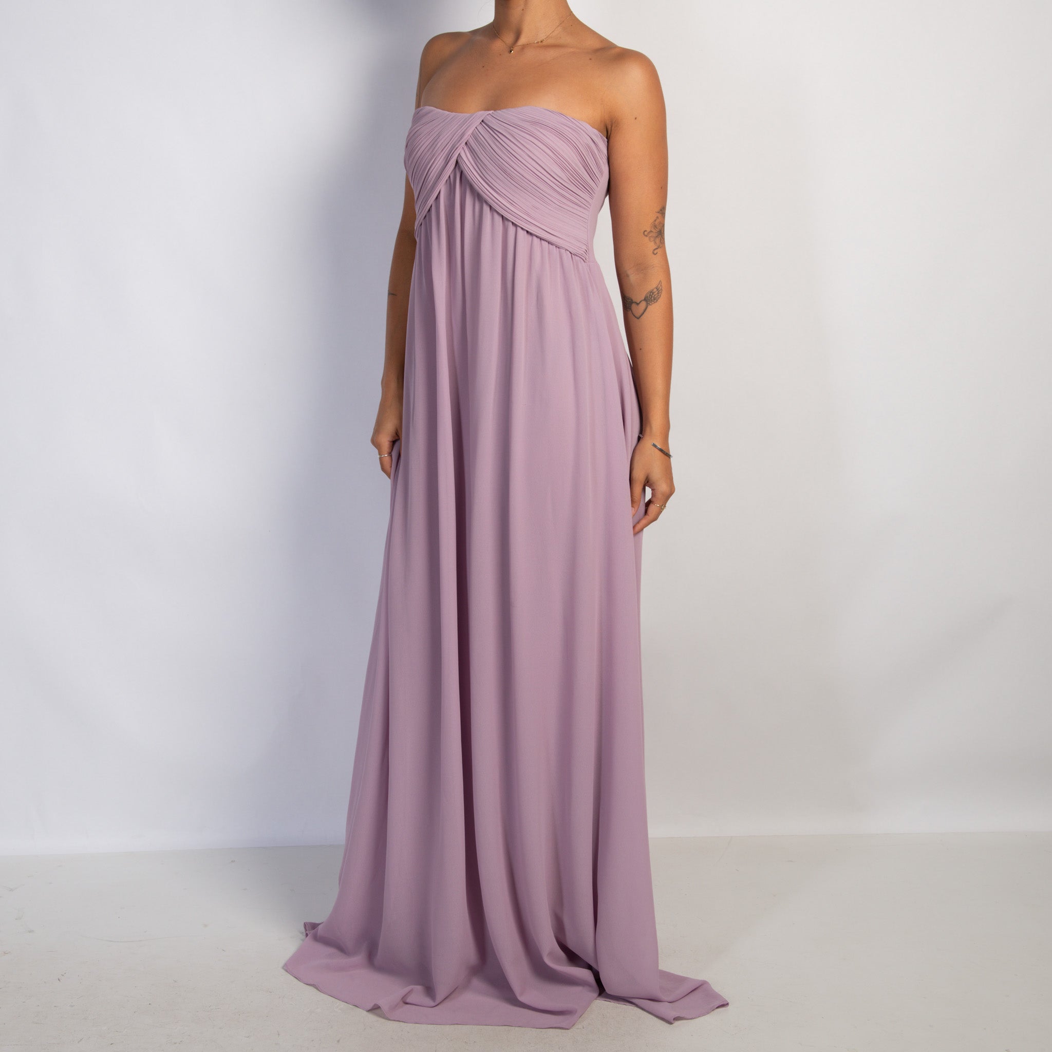 LILAC STRAPLESS GOWN