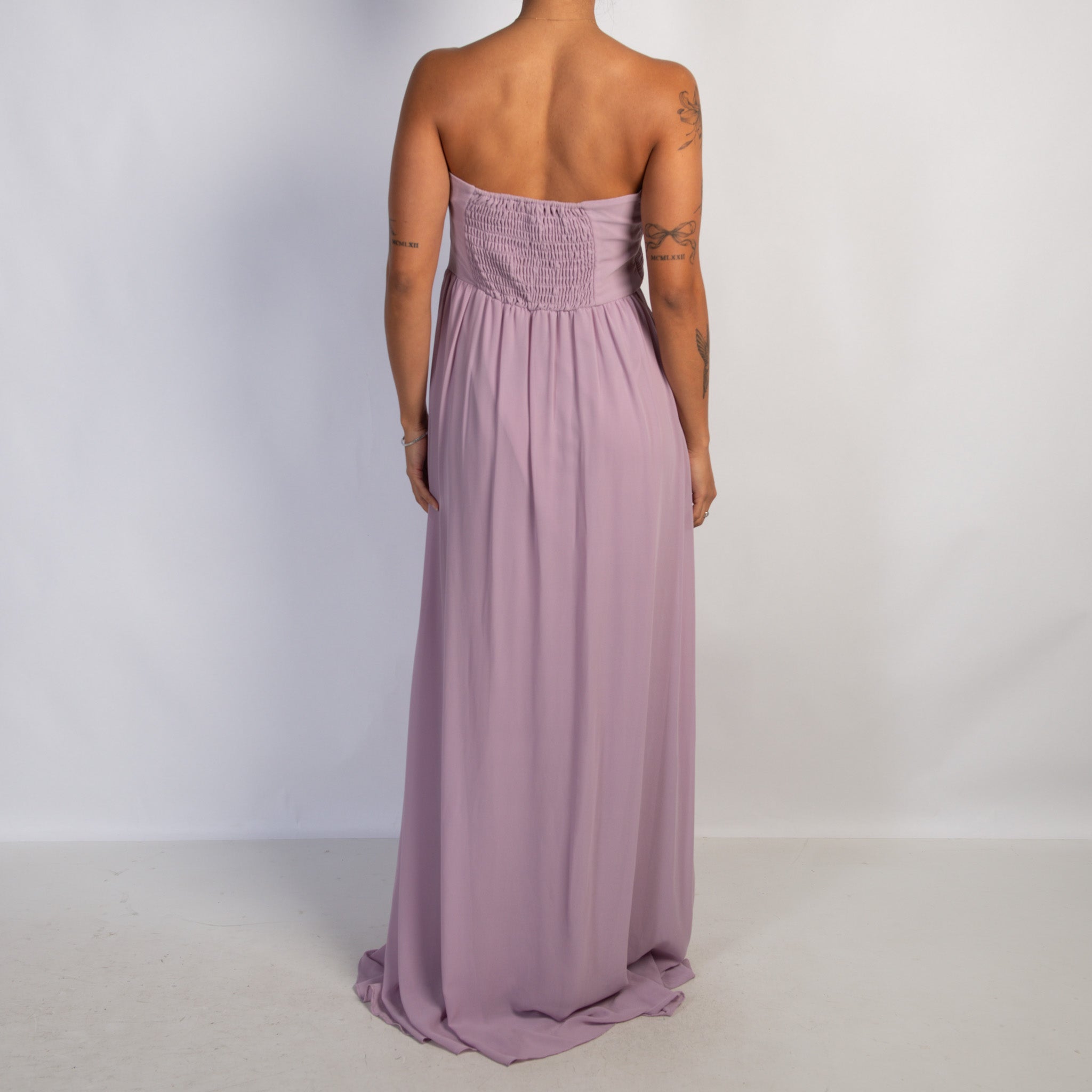 LILAC STRAPLESS GOWN