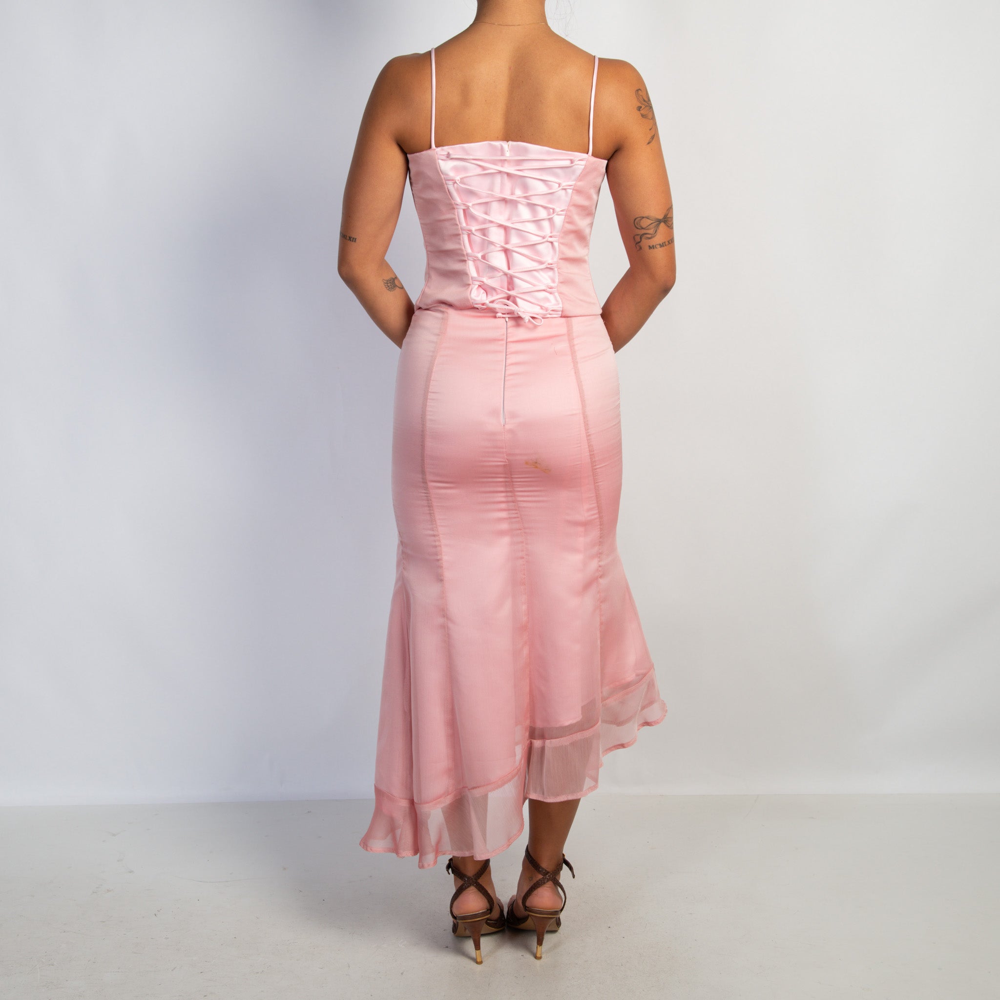 PINK TOP + SKIRT SET