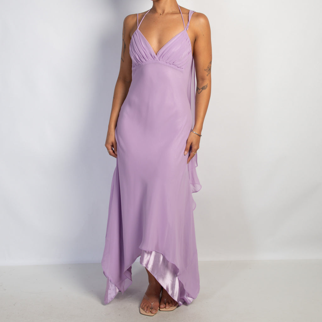 LILAC ASYMMETRIC DRESS