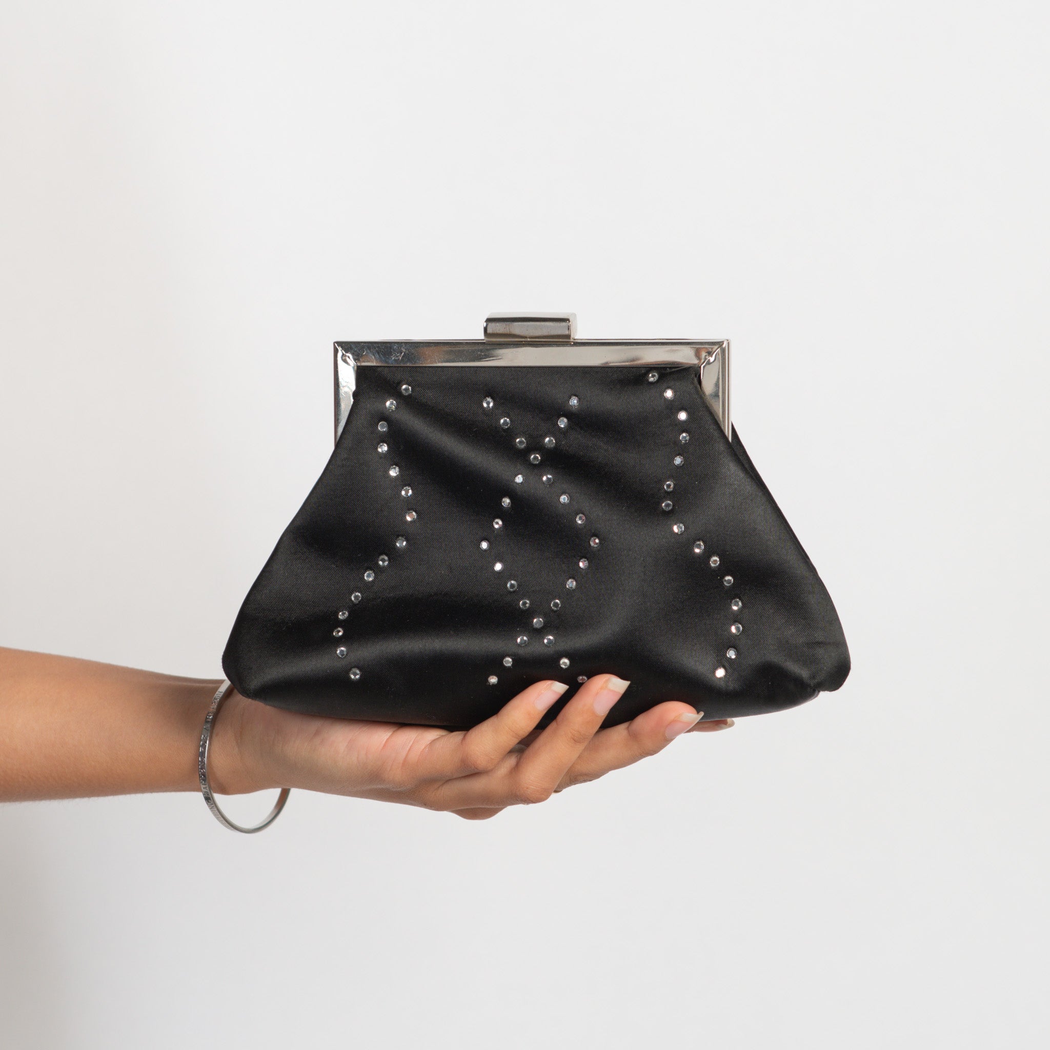 BLACK DIAMANTE PURSE