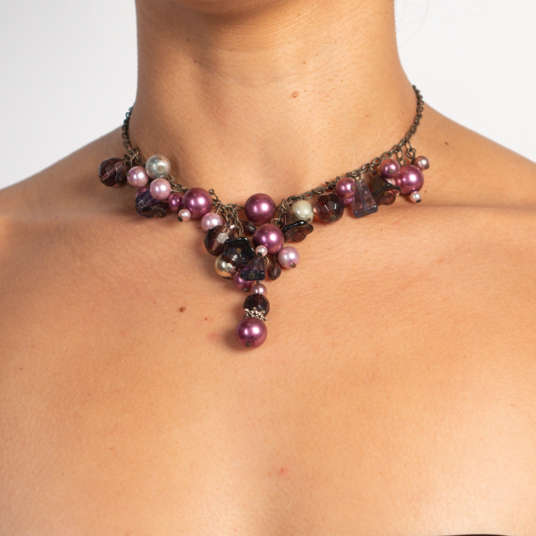 PURPLE CHARM NECKLACE