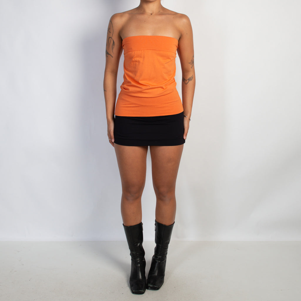 ORANGE STRAPLESS TOP