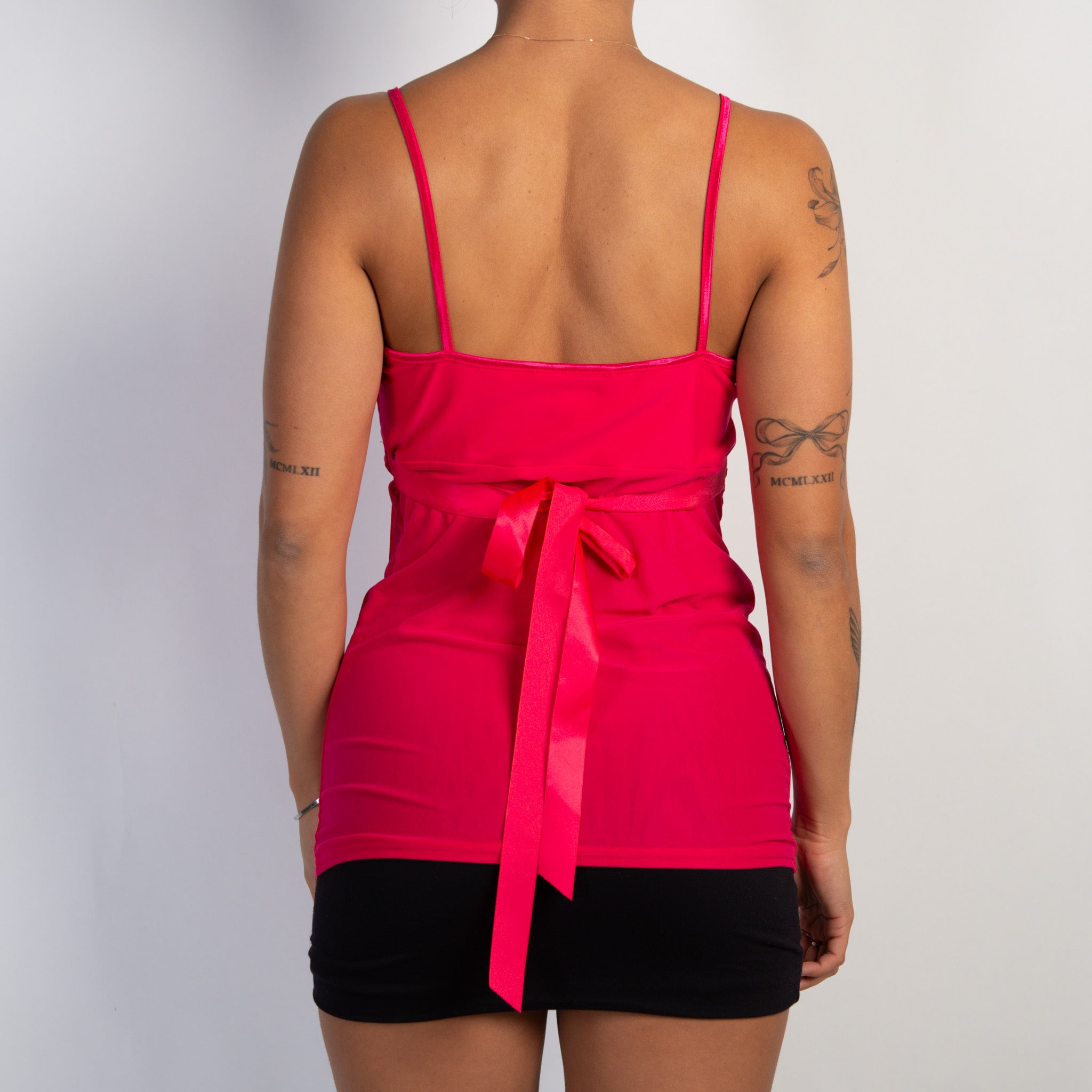 HOT PINK MESH TOP