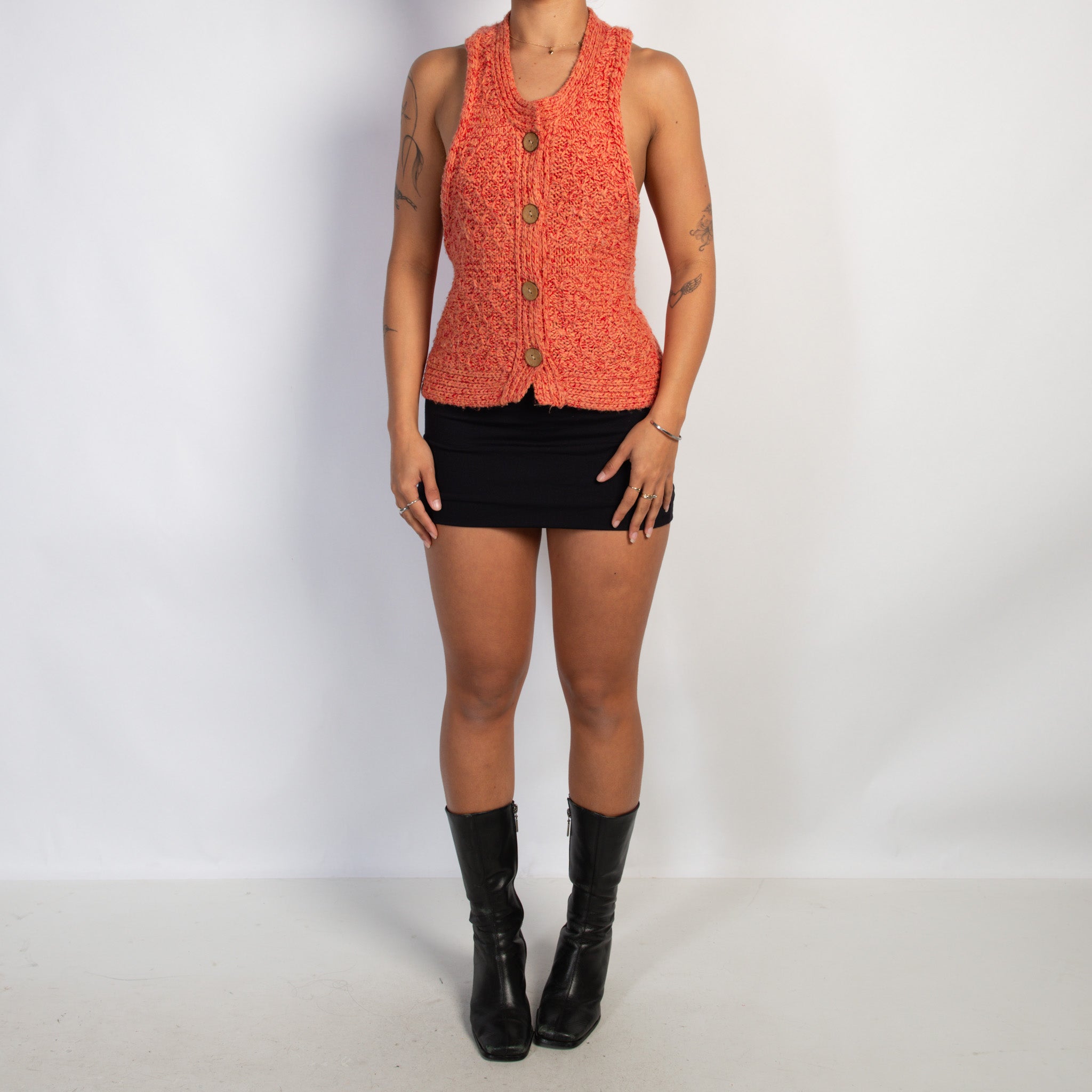 MARLE BUTTON KNIT TOP