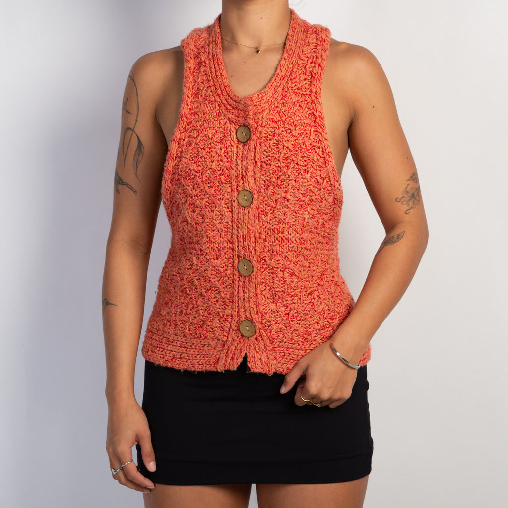 MARLE BUTTON KNIT TOP
